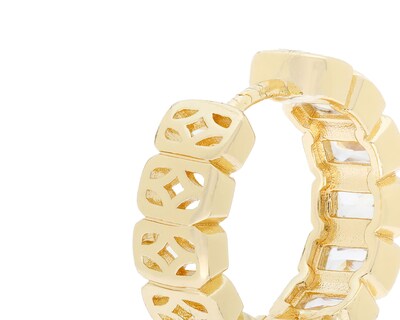 Foto 3 | Aretes Chapa de Oro Steeltime