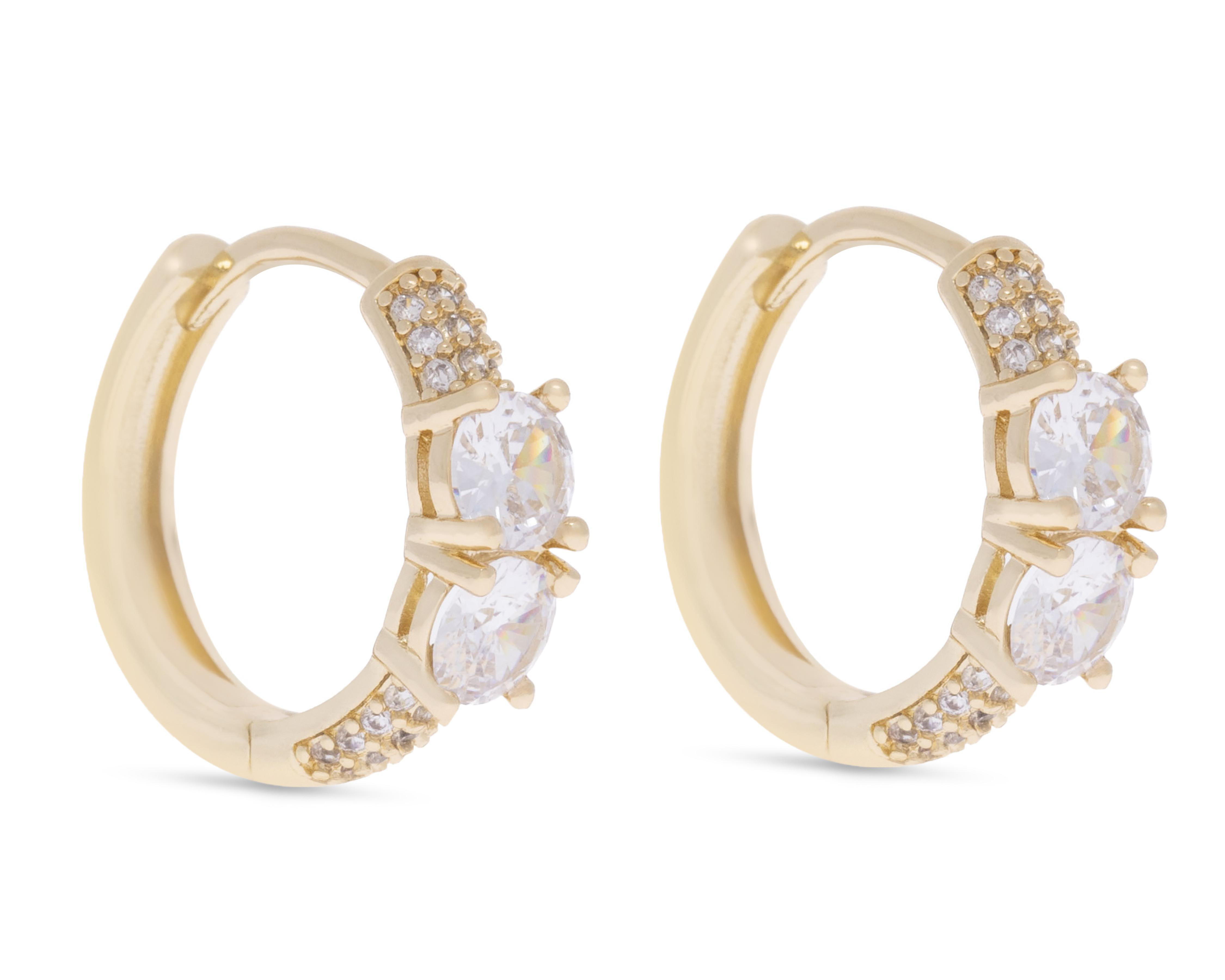 Foto 2 | Aretes de Chapa de Oro 18k Girondela