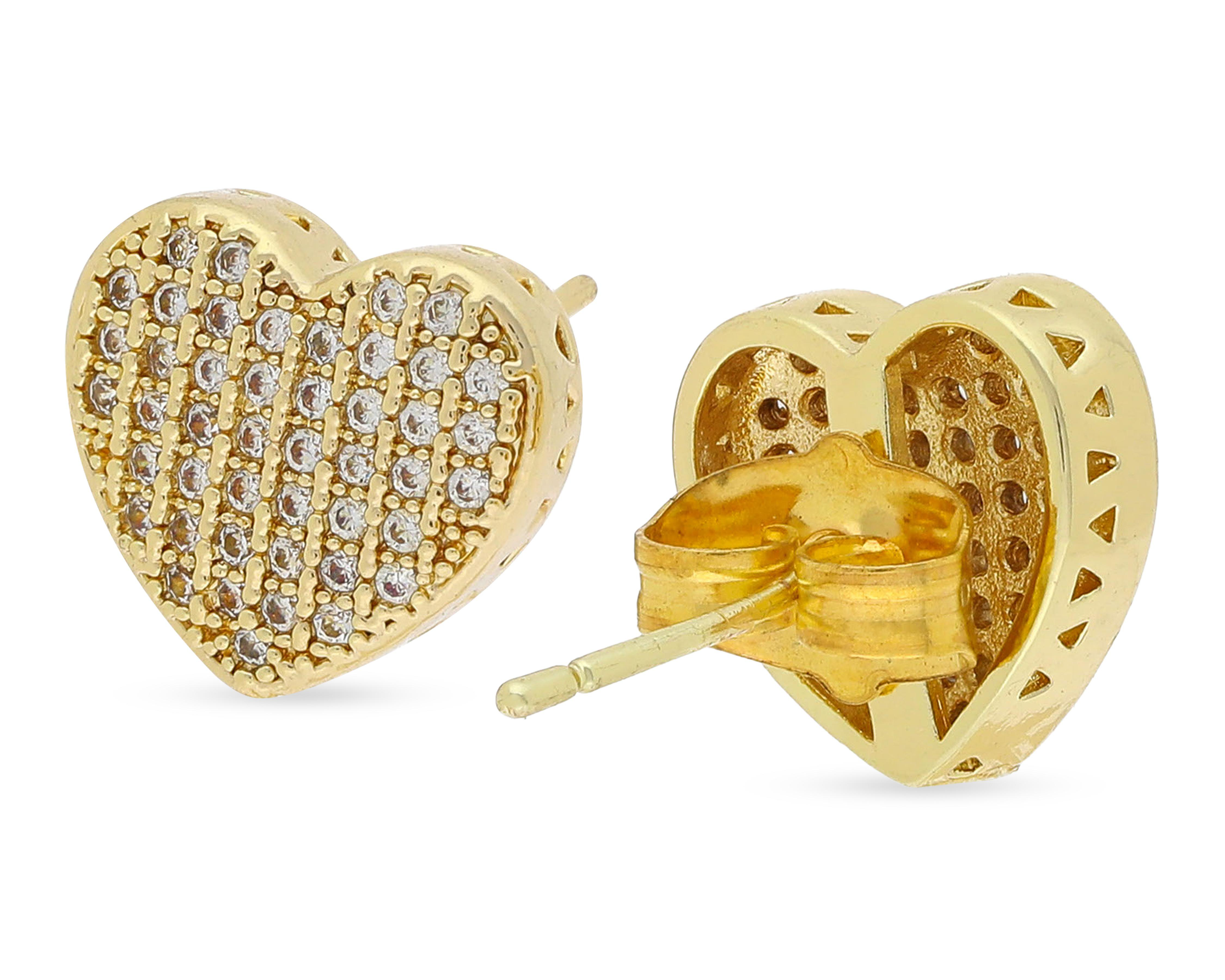 Foto 2 | Aretes Chapa de Oro Steeltime