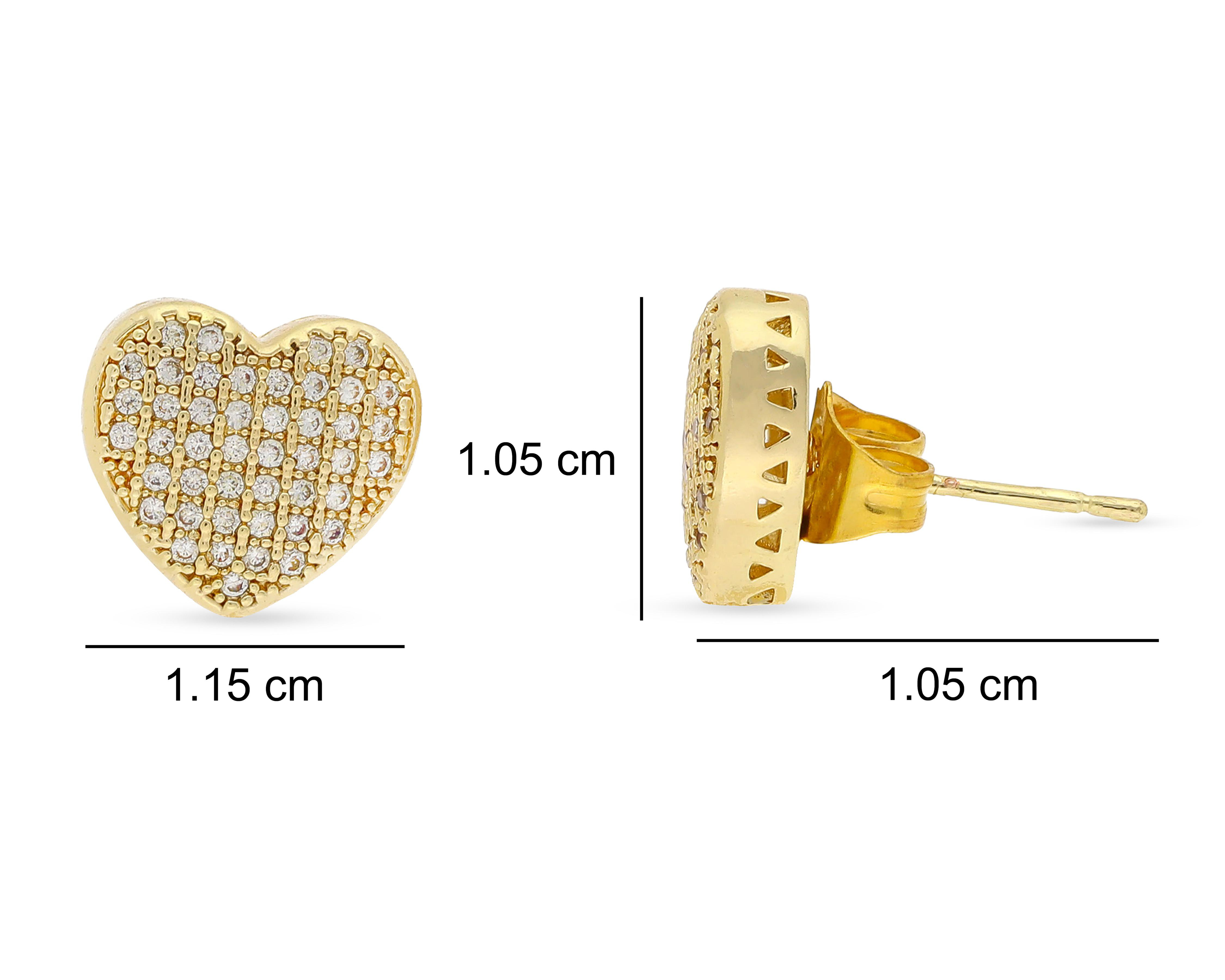 Foto 5 pulgar | Aretes Chapa de Oro Steeltime