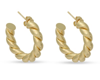 Foto 2 | Arracadas Chapa de Oro 14k Allu Jewelry