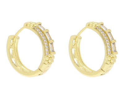 Foto 2 | Arracadas Chapa de Oro Allu Jewelry