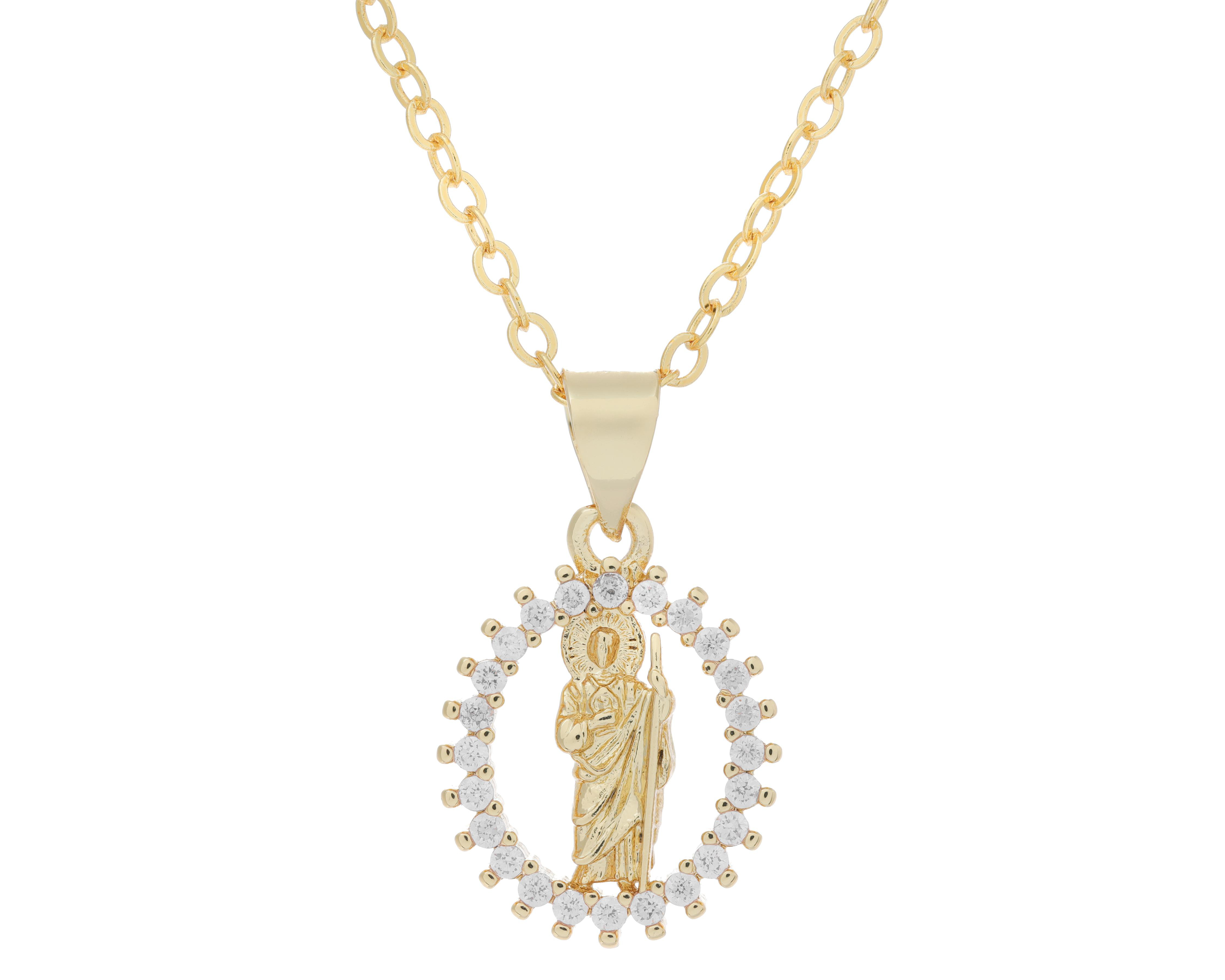 Collar Chapa de Oro Steeltime