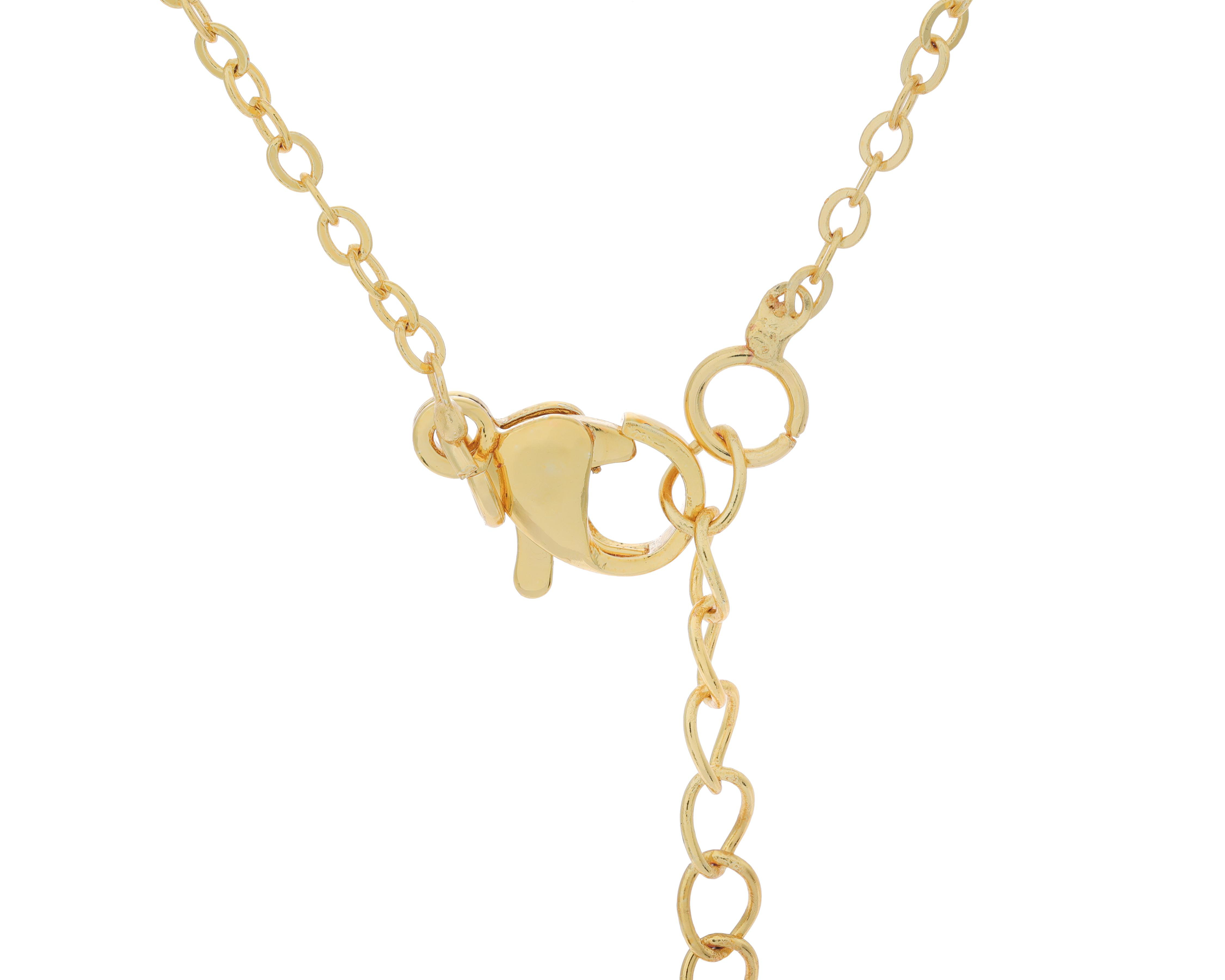Foto 4 pulgar | Collar Chapa de Oro Steeltime