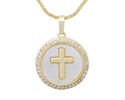 Foto 1 | Collar Chapa de Oro Steeltime