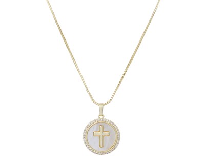 Foto 2 | Collar Chapa de Oro Steeltime