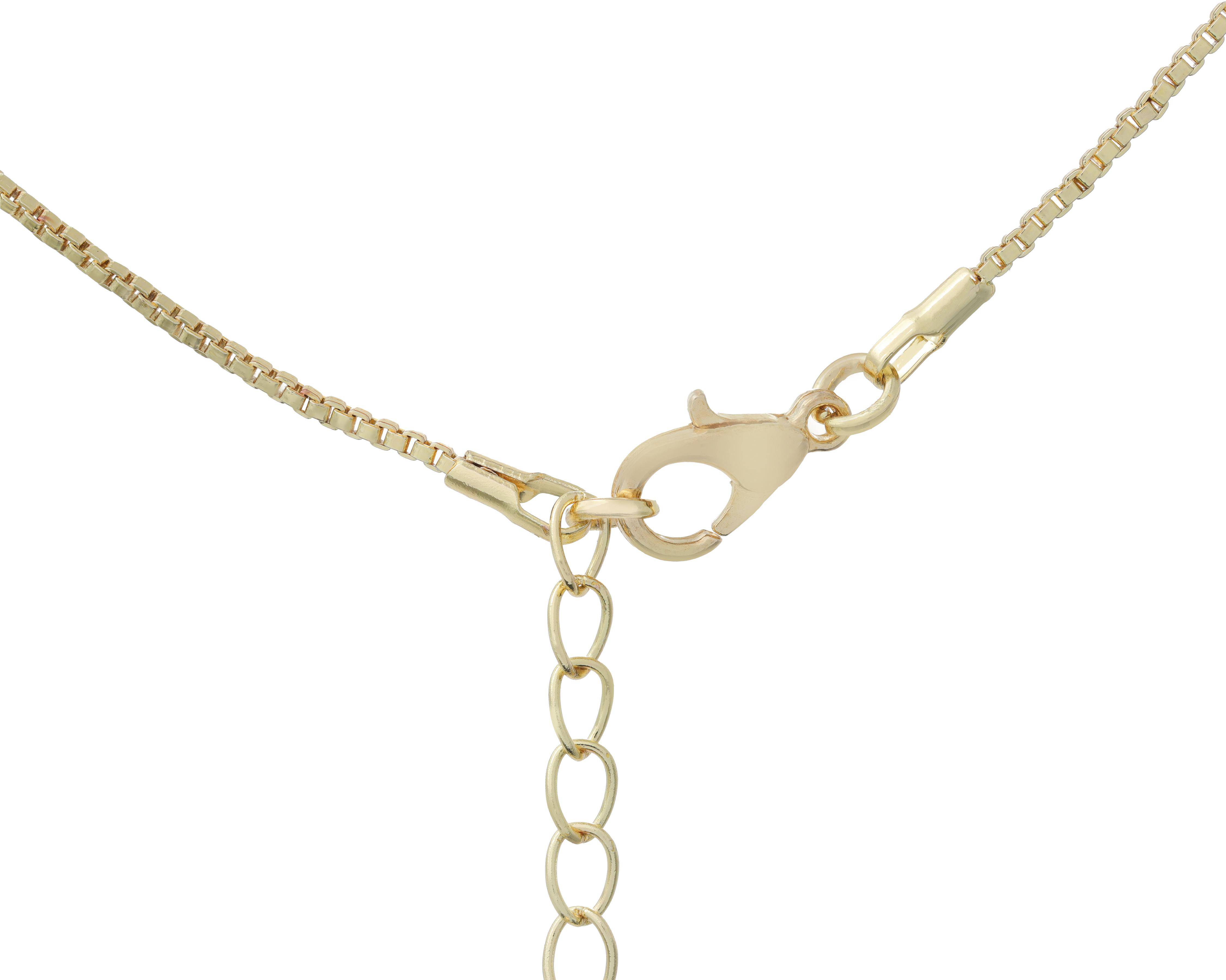 Foto 4 pulgar | Collar Chapa de Oro Steeltime