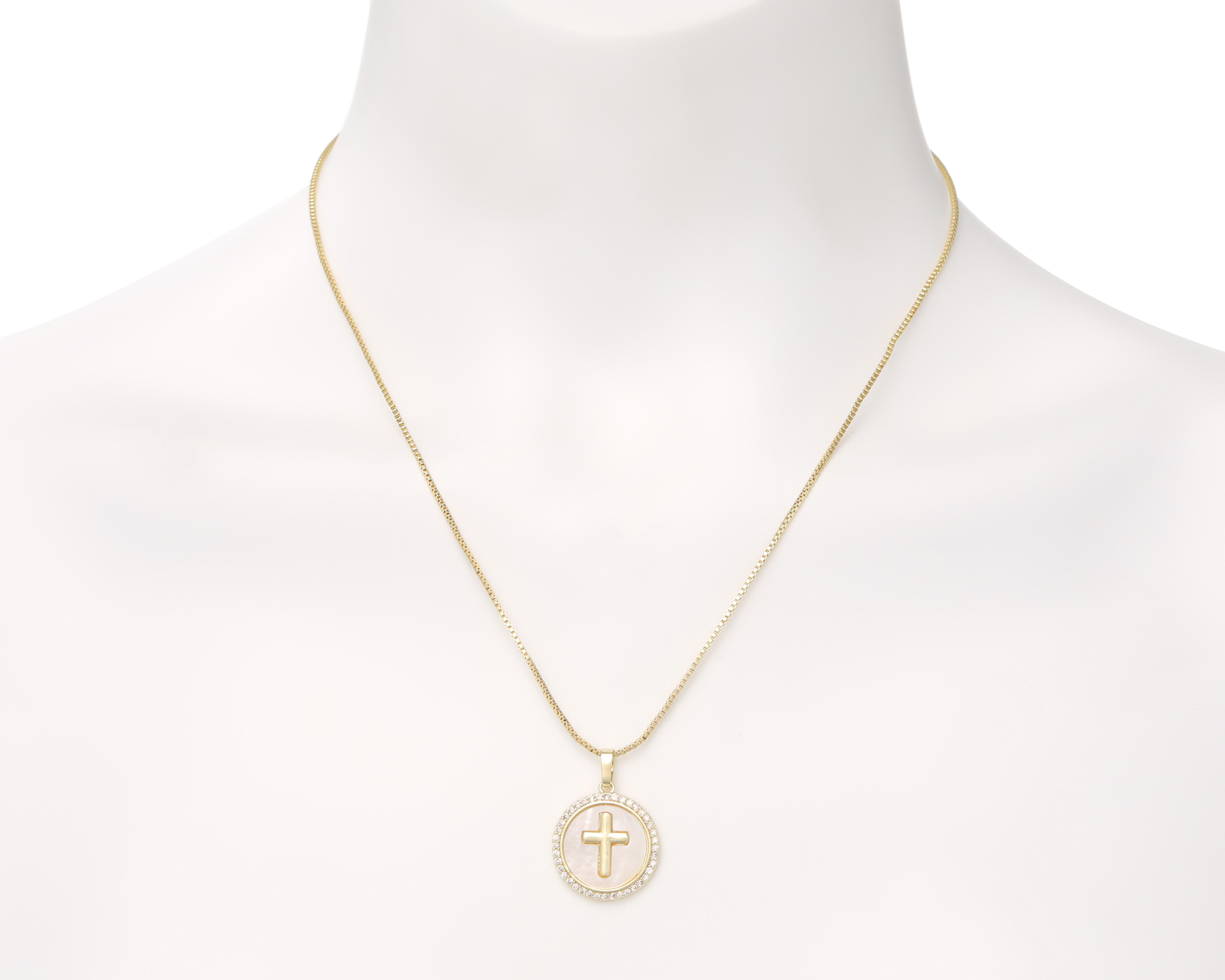 Foto 5 pulgar | Collar Chapa de Oro Steeltime