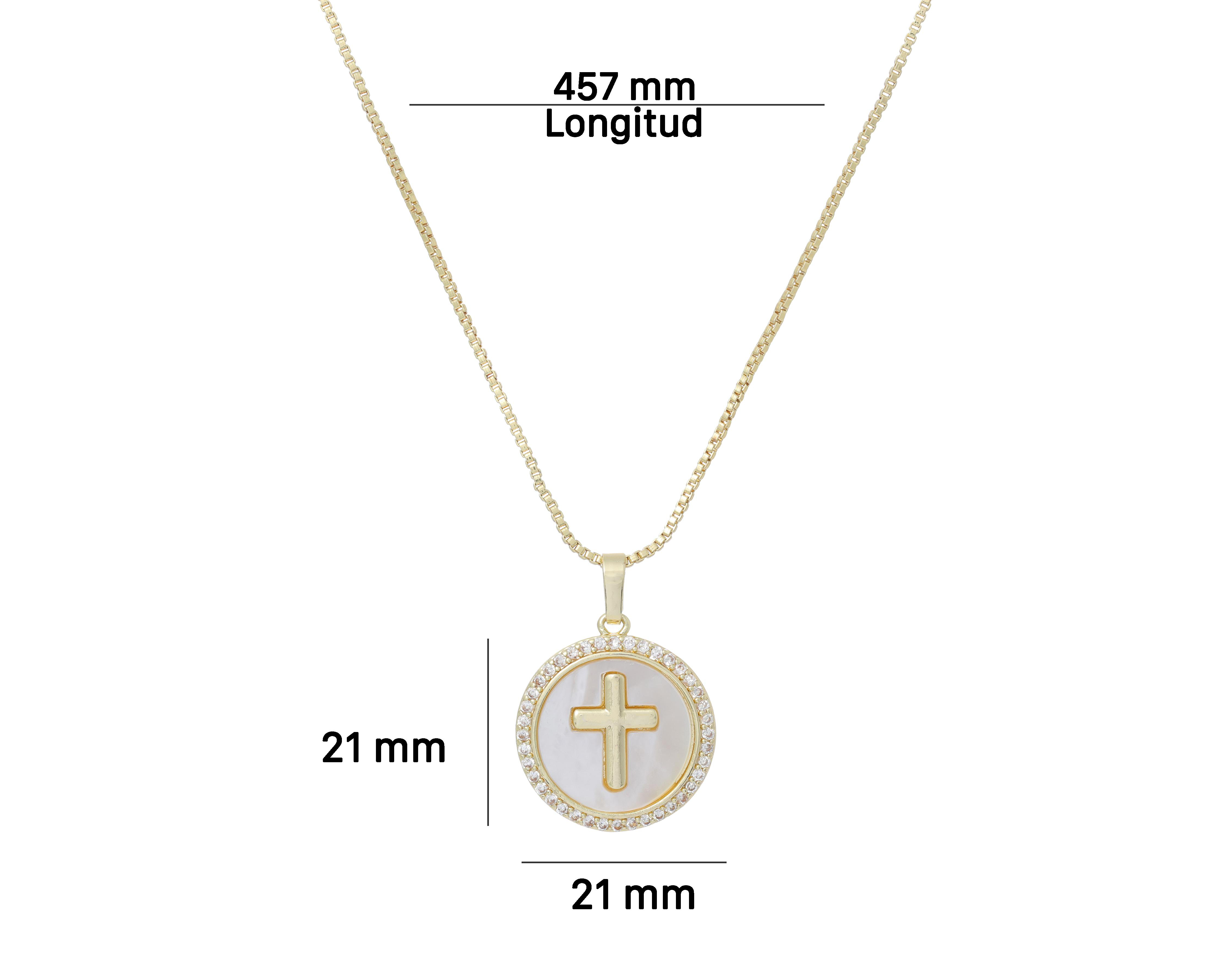 Foto 7 pulgar | Collar Chapa de Oro Steeltime