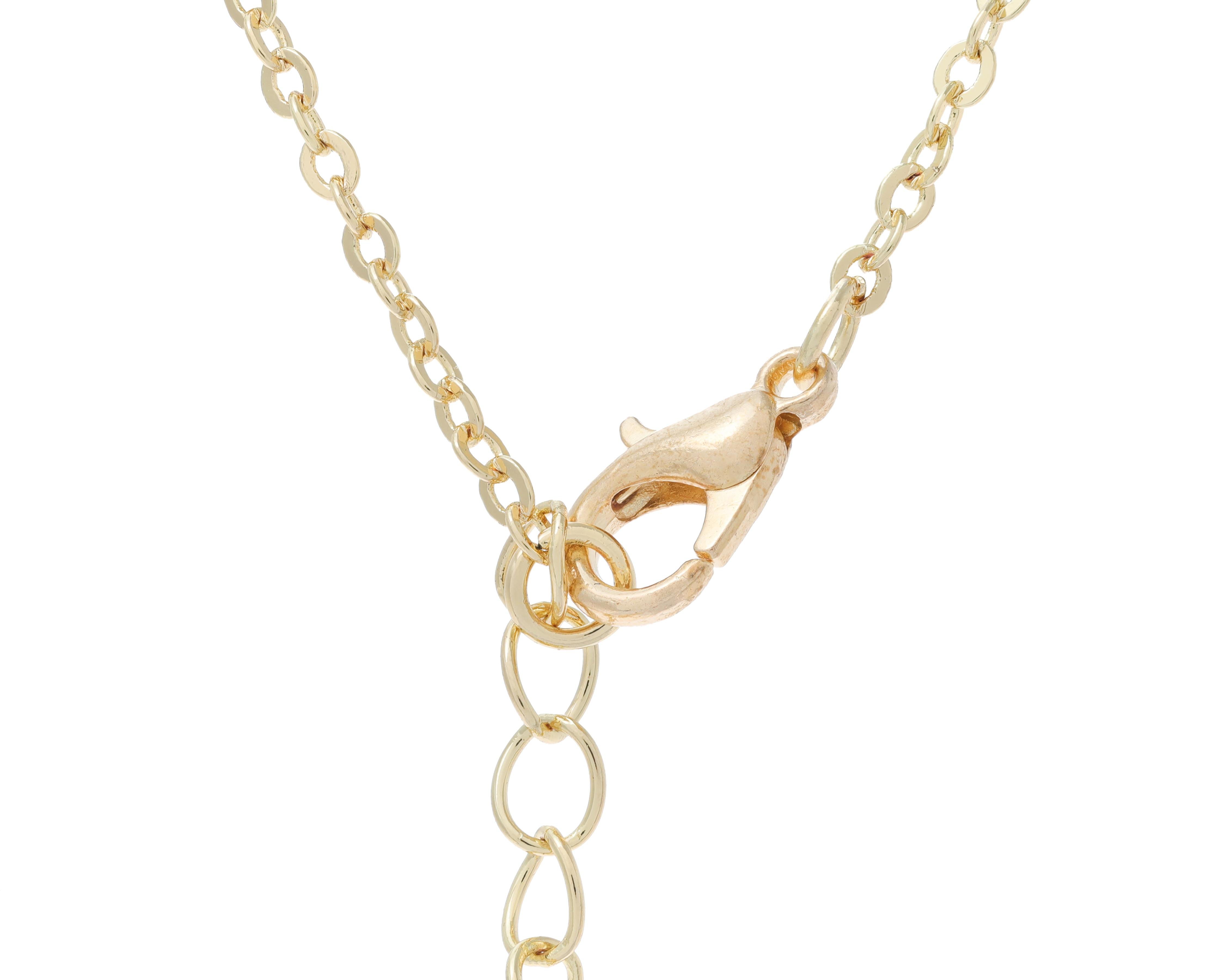 Foto 4 pulgar | Collar Chapa de Oro Steeltime