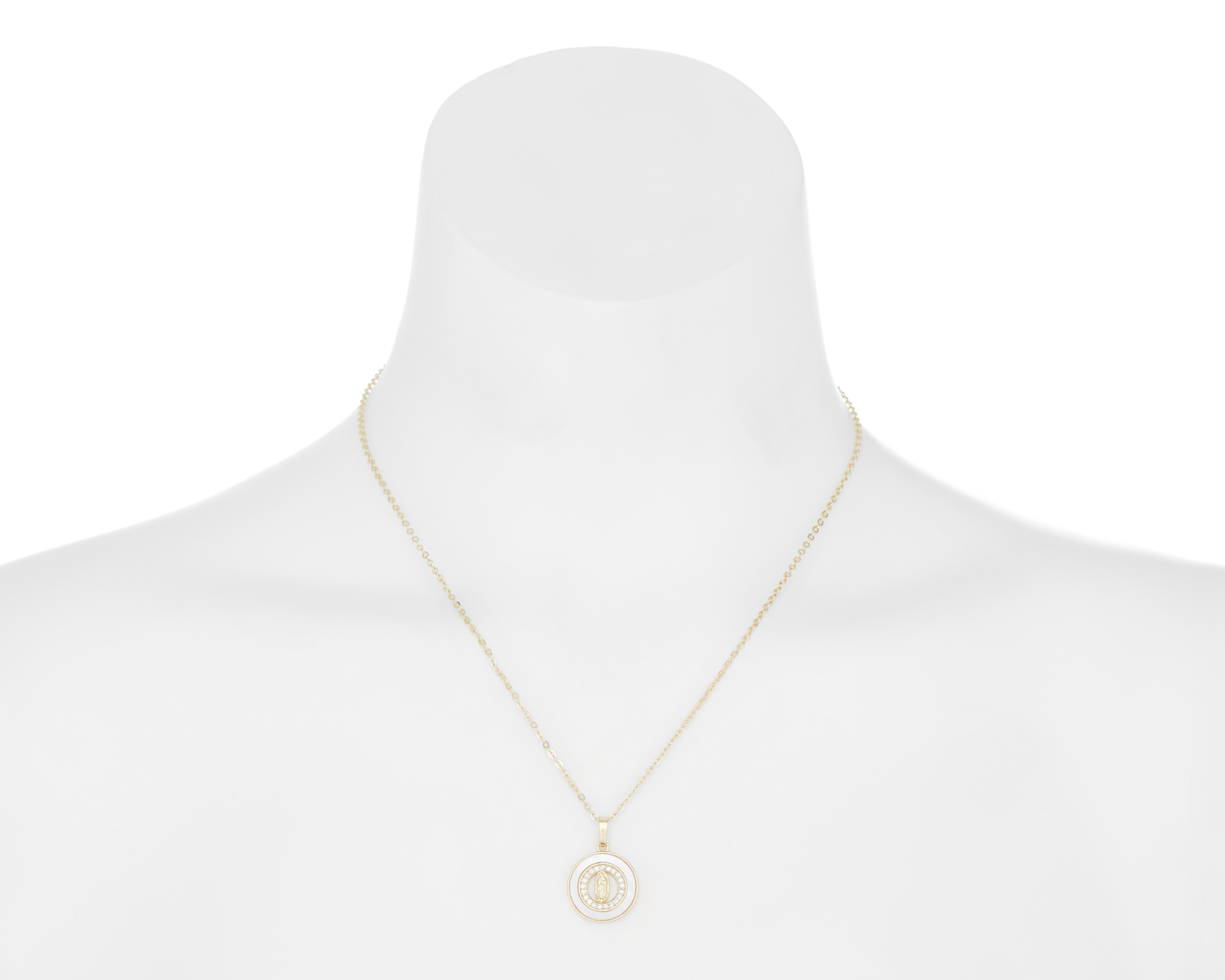 Foto 5 pulgar | Collar Chapa de Oro Steeltime