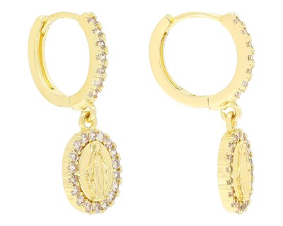 Foto 1 | Aretes Chapa de Oro Steeltime