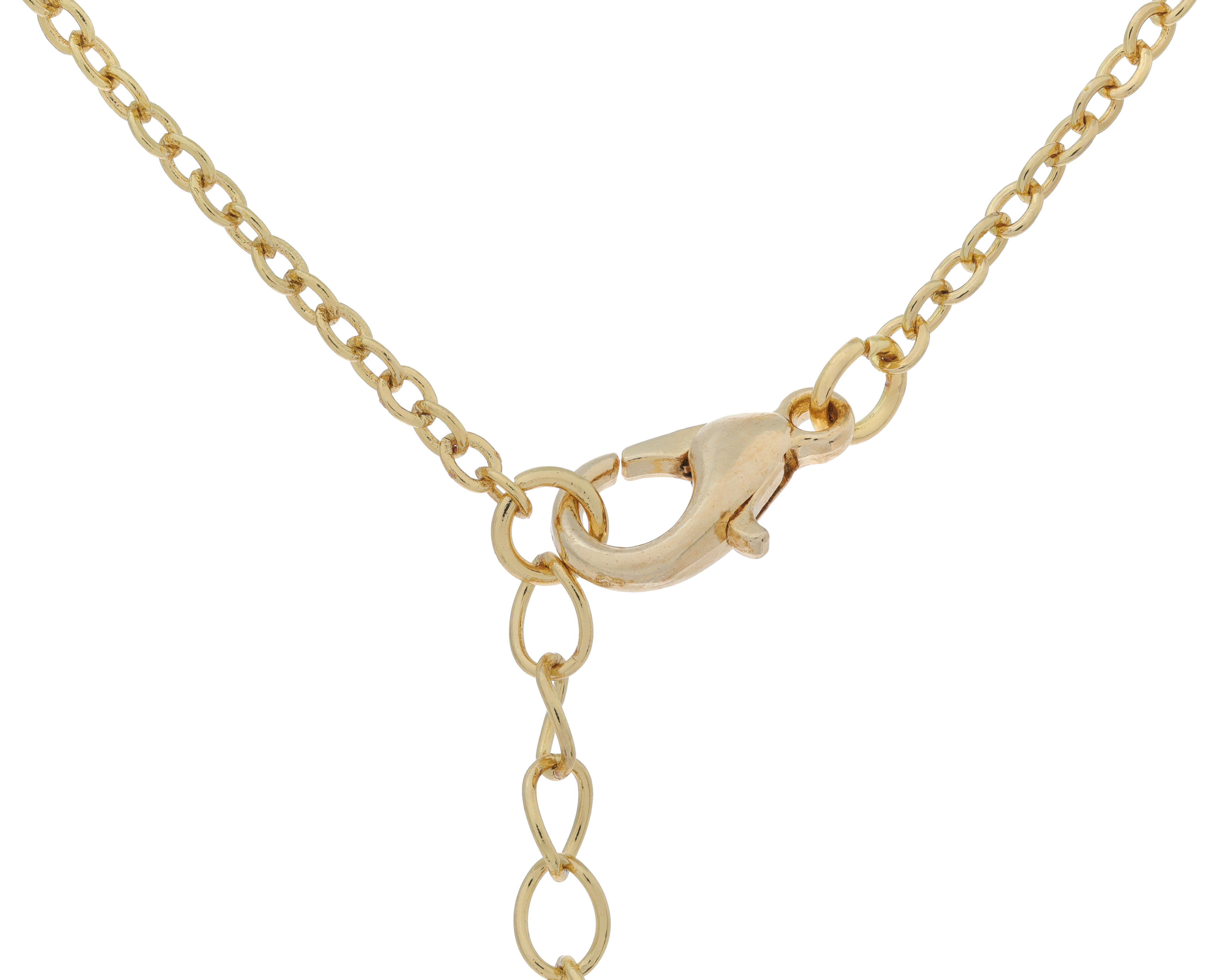 Foto 4 pulgar | Collar Chapa de Oro Steeltime