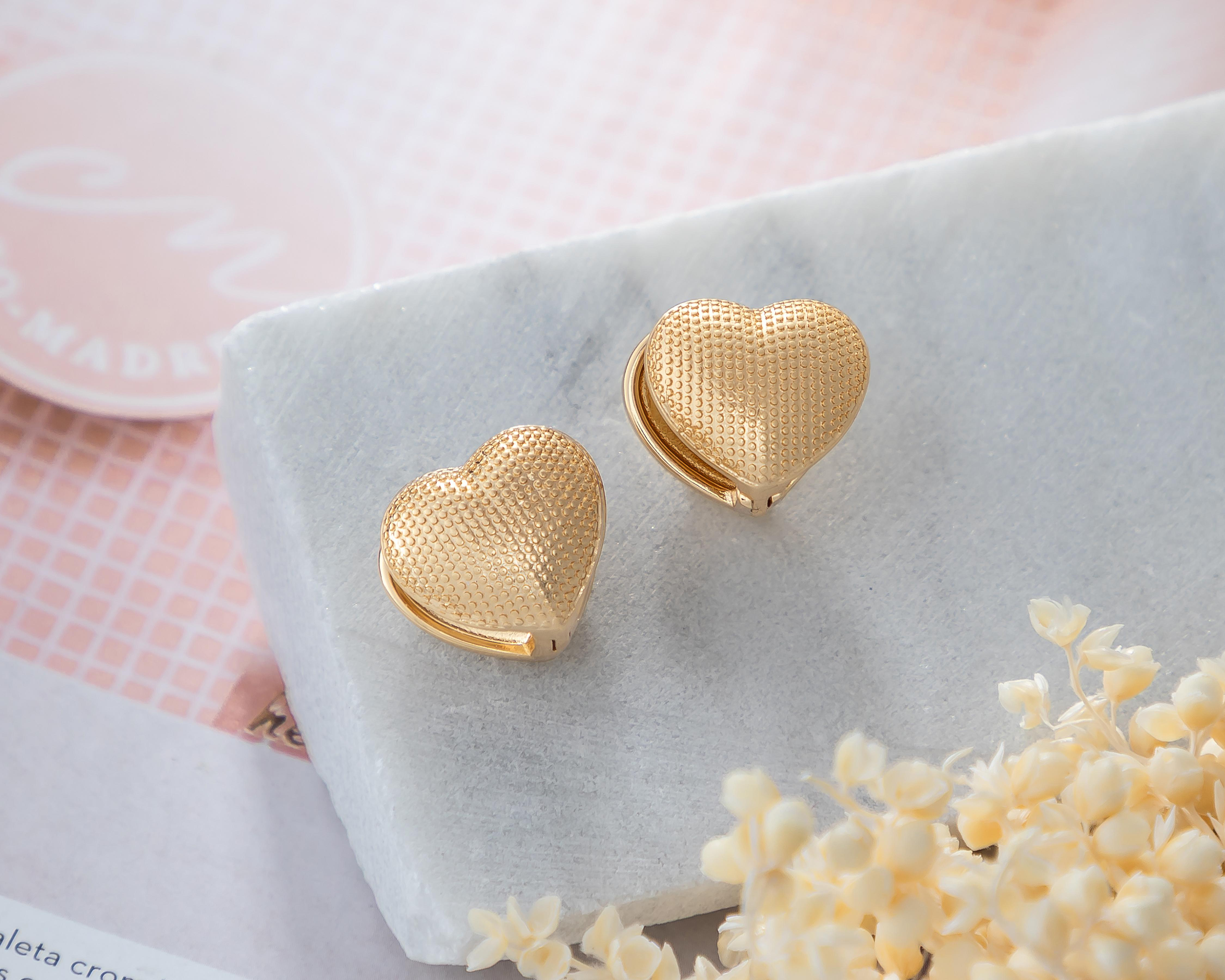 Foto 3 | Aretes Chapa de Oro 14K Allu Jewelry