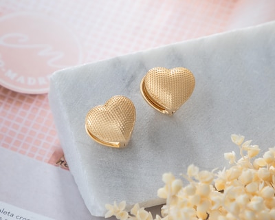 Foto 3 | Aretes Chapa de Oro 14K Allu Jewelry