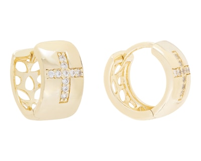 Foto 1 | Aretes Chapa de Oro Allu Jewelry
