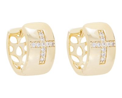 Foto 2 | Aretes Chapa de Oro Allu Jewelry