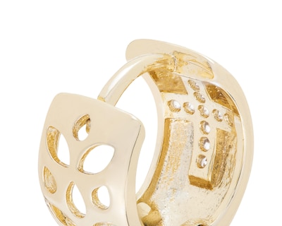 Foto 3 | Aretes Chapa de Oro Allu Jewelry