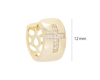Foto 5 | Aretes Chapa de Oro Allu Jewelry
