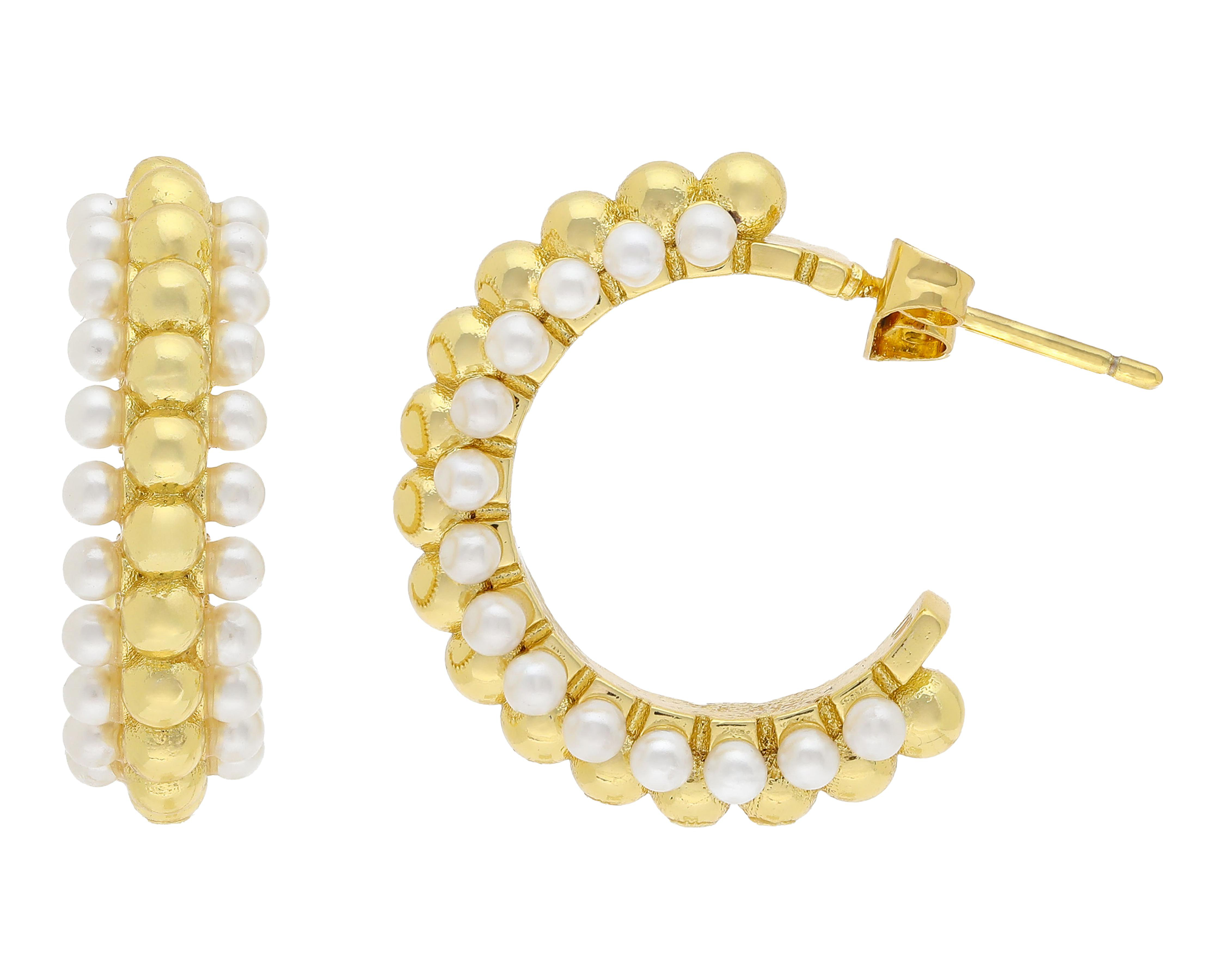 Aretes Chapa de Oro Allu Jewelry