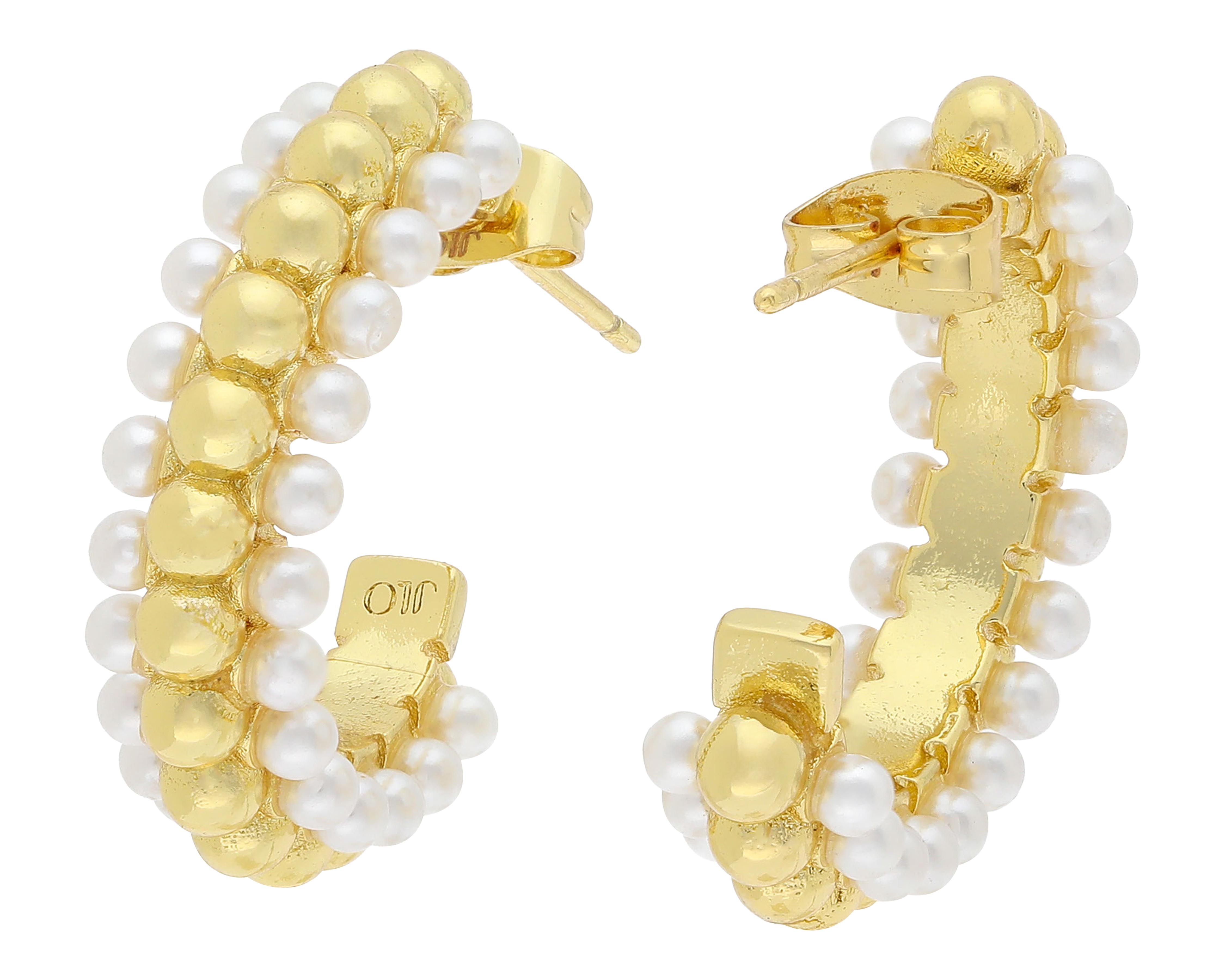 Foto 2 | Aretes Chapa de Oro Allu Jewelry