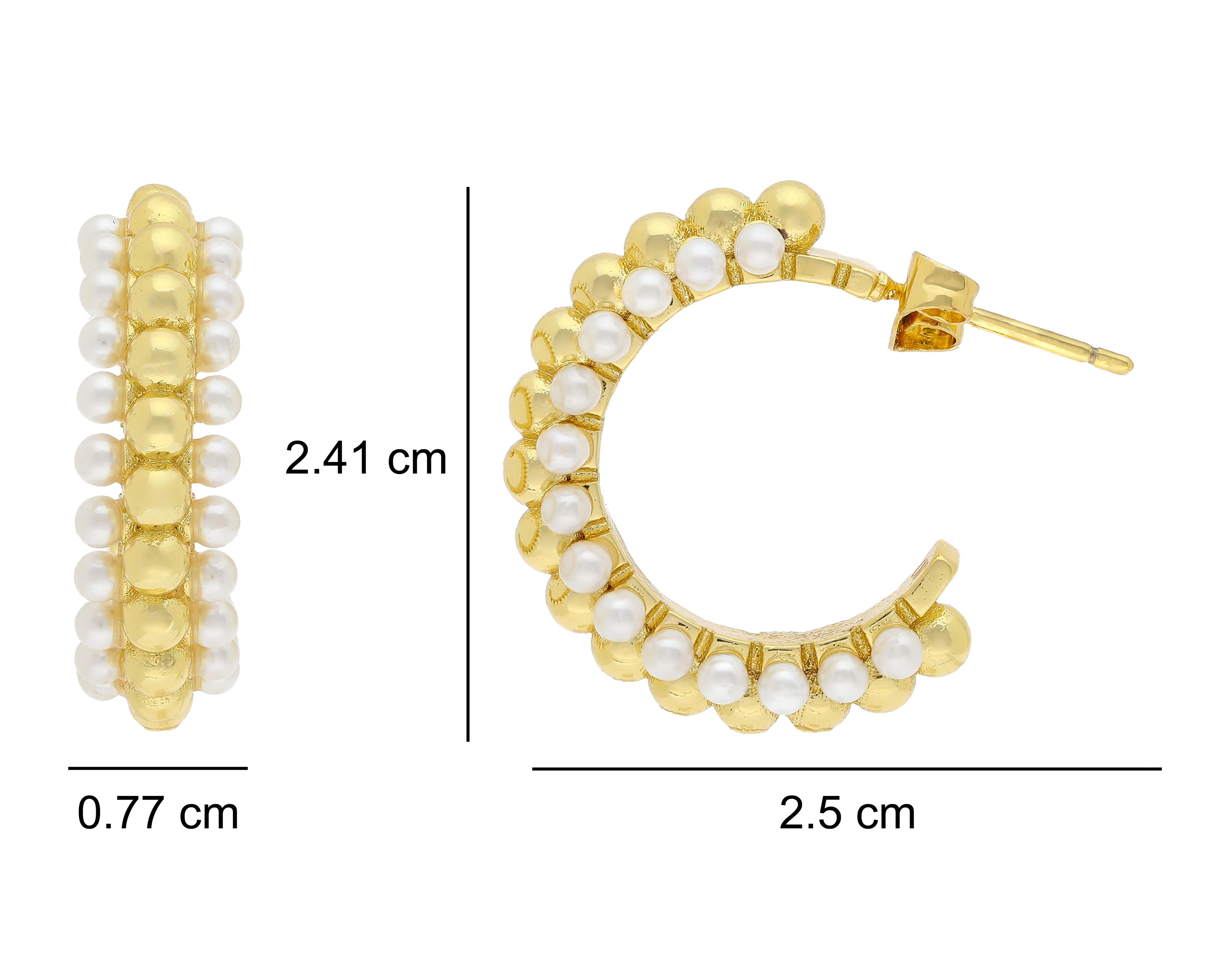 Foto 5 pulgar | Aretes Chapa de Oro Allu Jewelry