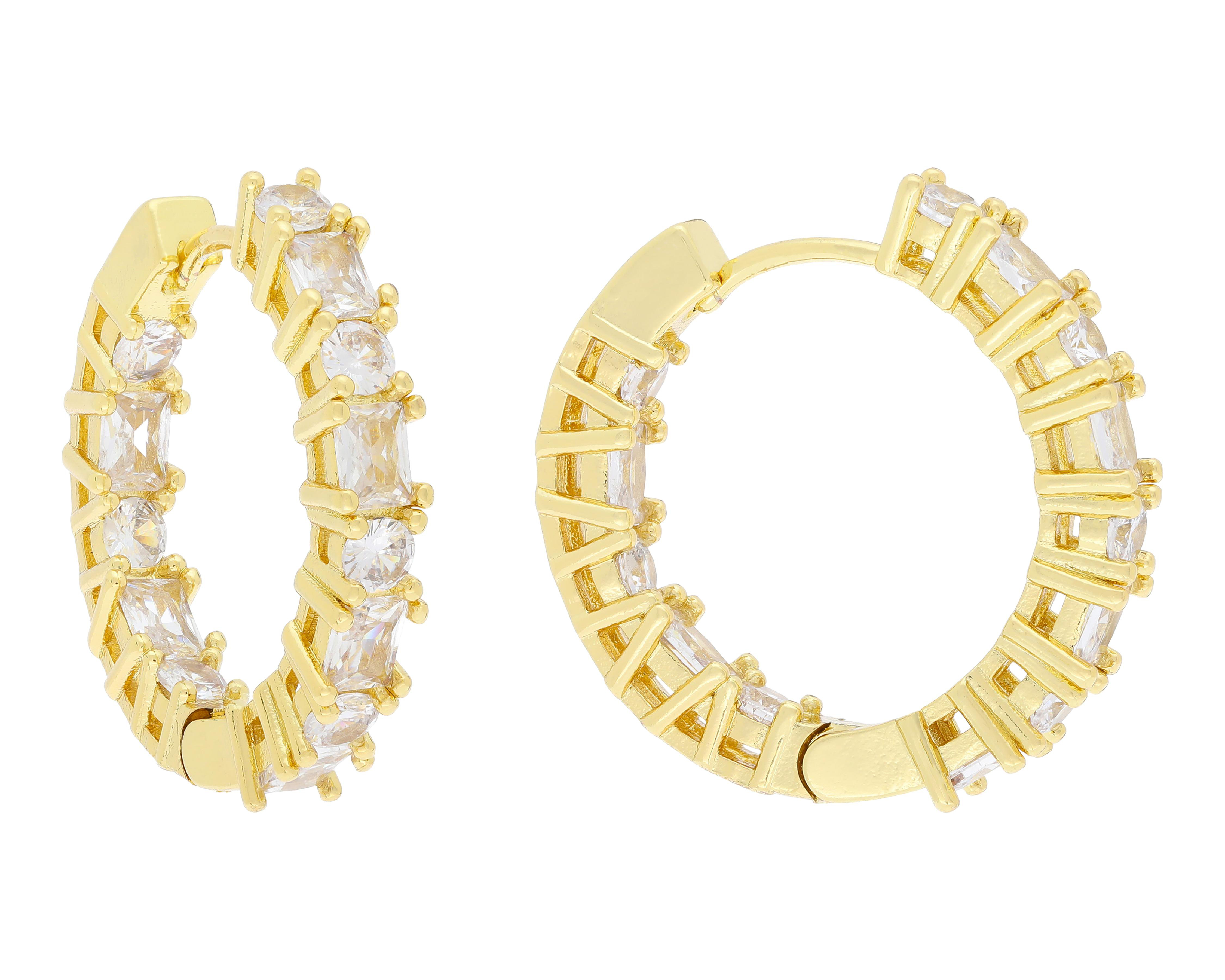Aretes Chapa de Oro Allu Jewelry