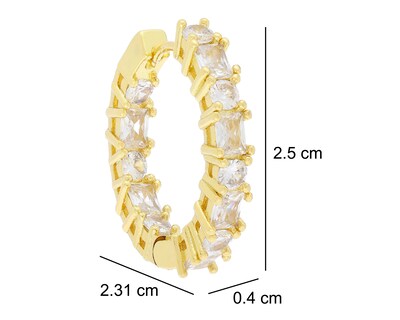 Foto 5 | Aretes Chapa de Oro Allu Jewelry