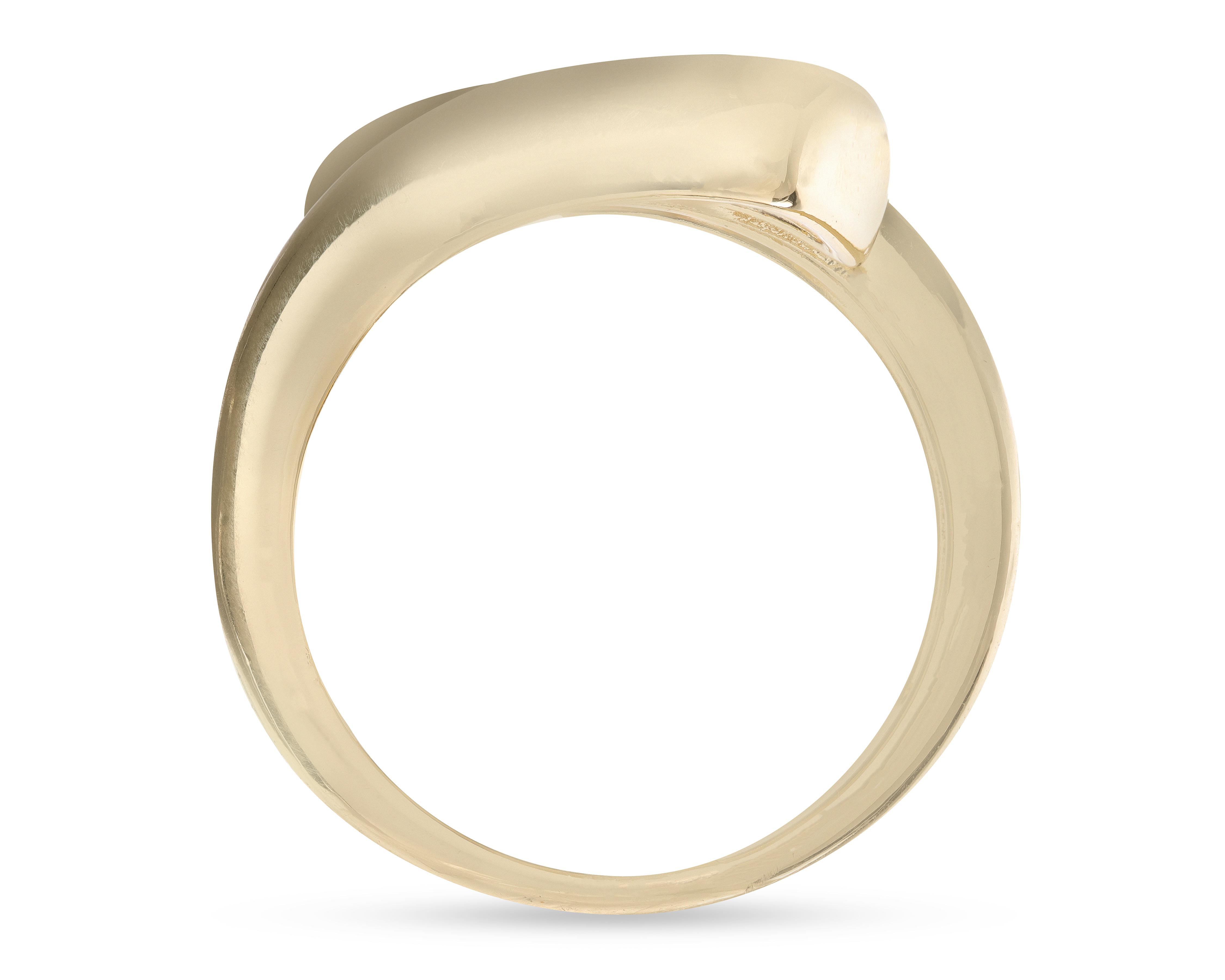 Foto 4 pulgar | Anillo Chapa de Oro Allu Jewerly Talla 8