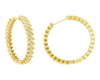 Foto 1 | Aretes Chapa de Oro Allu Jewelry