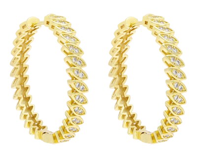Foto 2 | Aretes Chapa de Oro Allu Jewelry