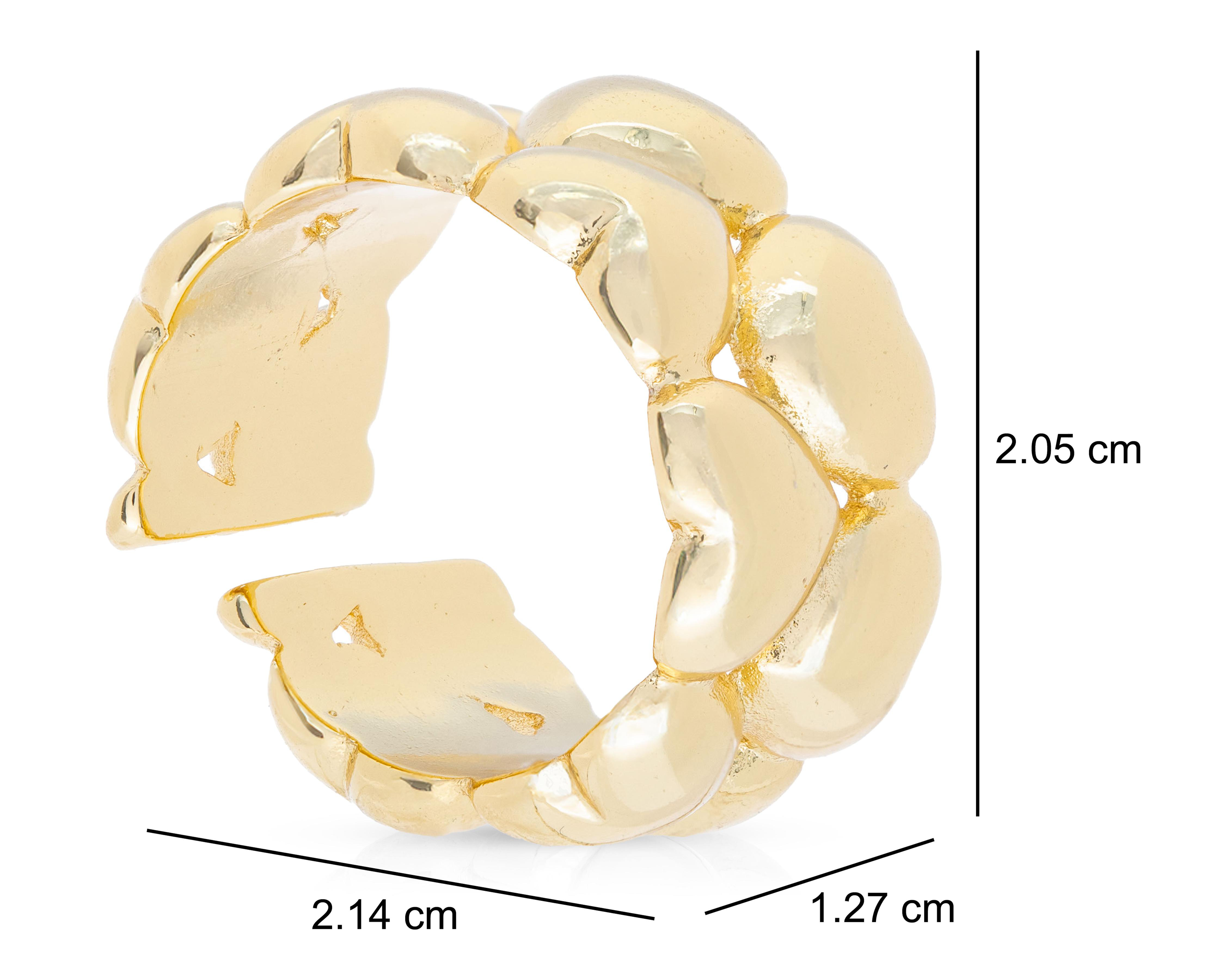 Foto 6 pulgar | Anillo Chapa de Oro Allu Jewelry Ajustable