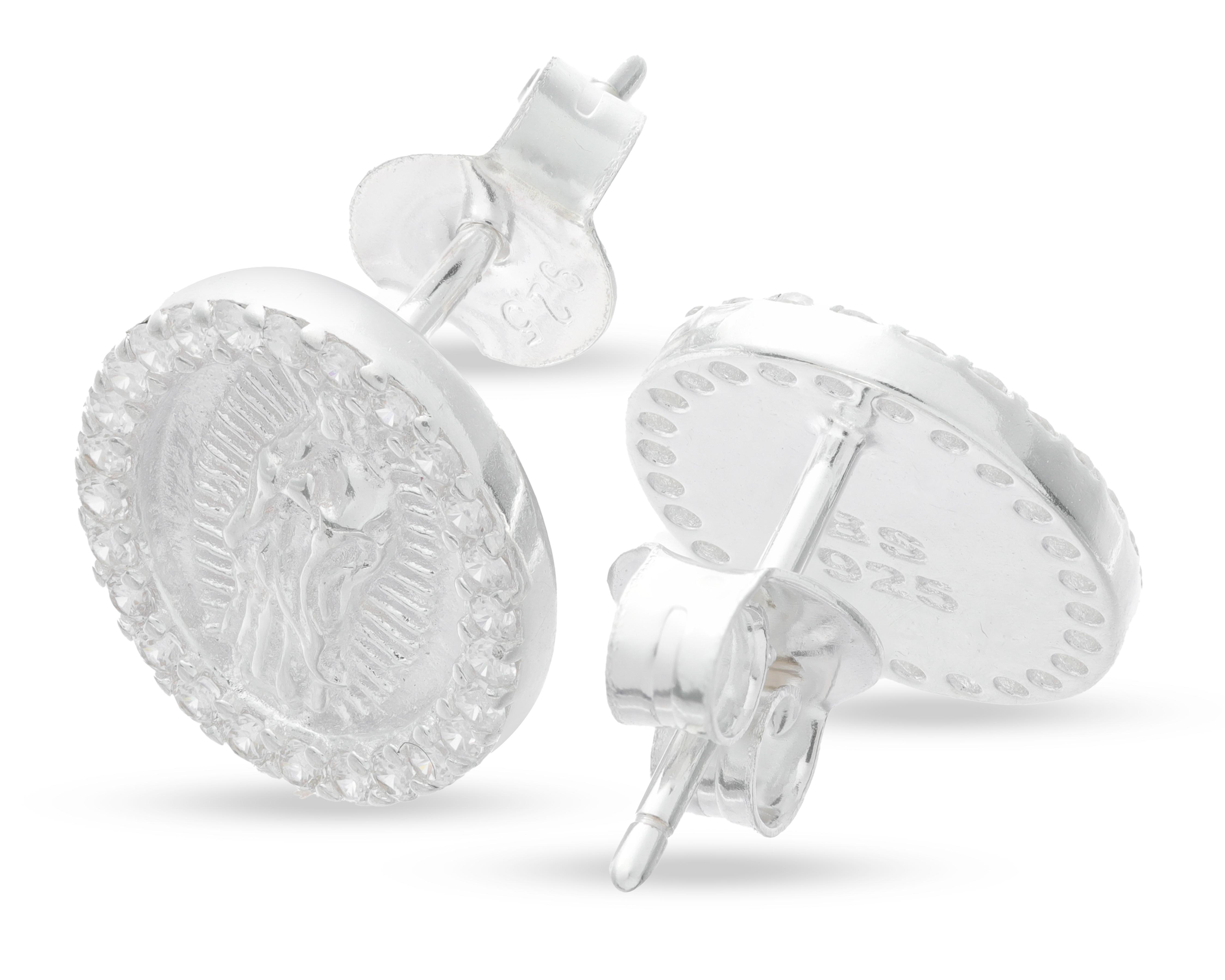 Foto 3 pulgar | Aretes de Plata Best Silver