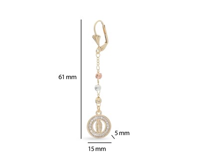 Foto 4 | Aretes Chapa de Oro Zokko