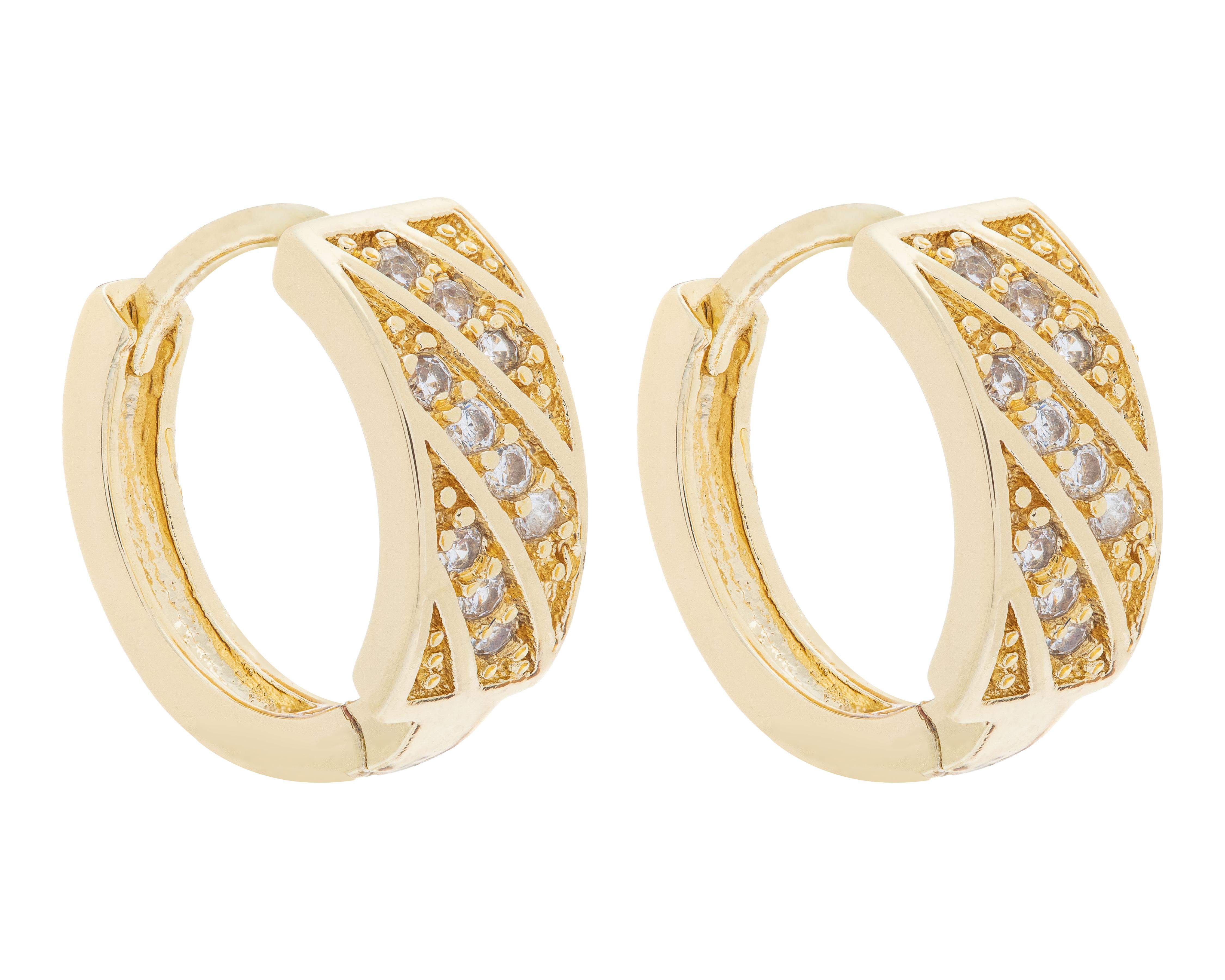 Foto 3 pulgar | Aretes Chapa de Oro Plafer