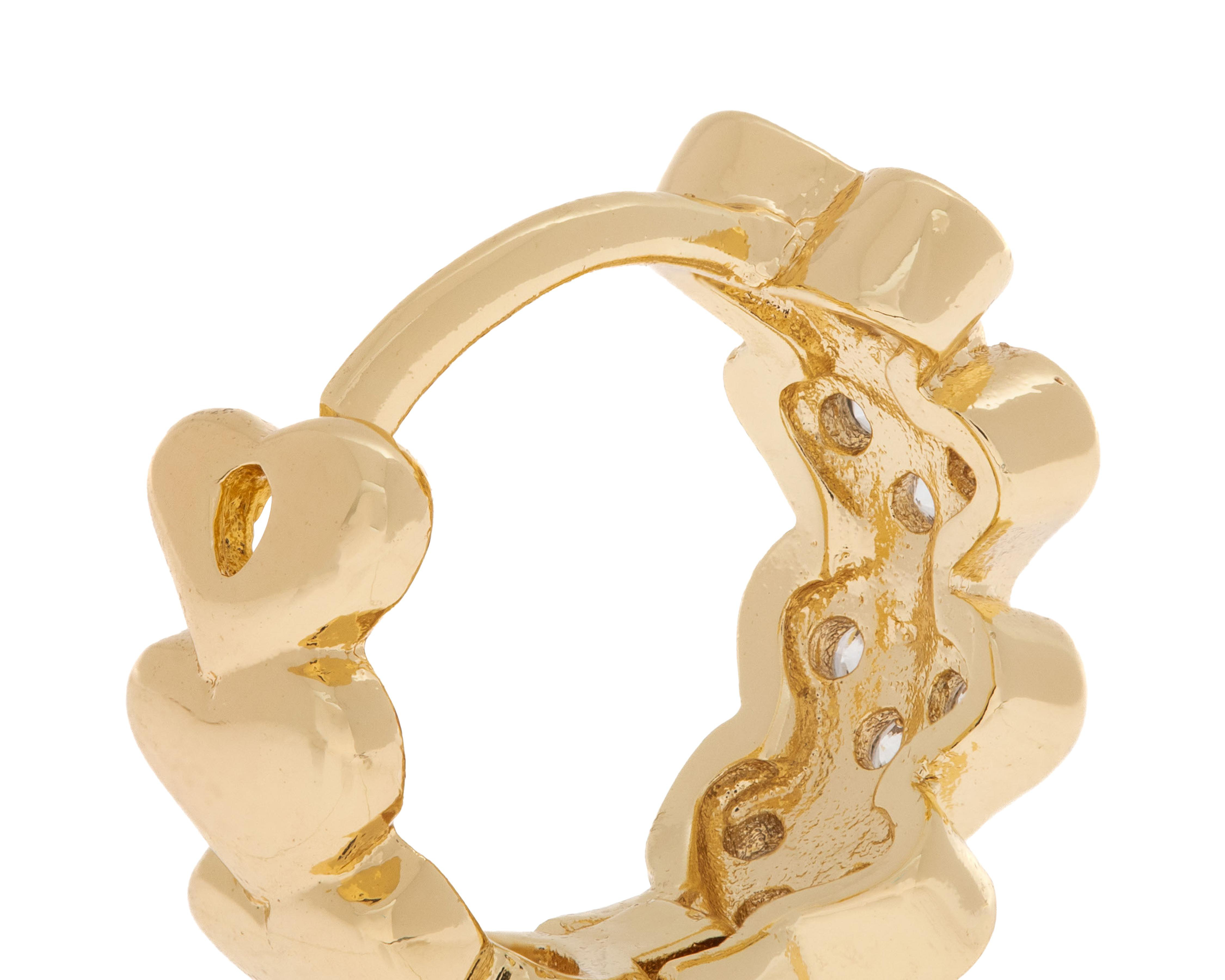 Foto 3 | Aretes de Chapa de Oro Plafer