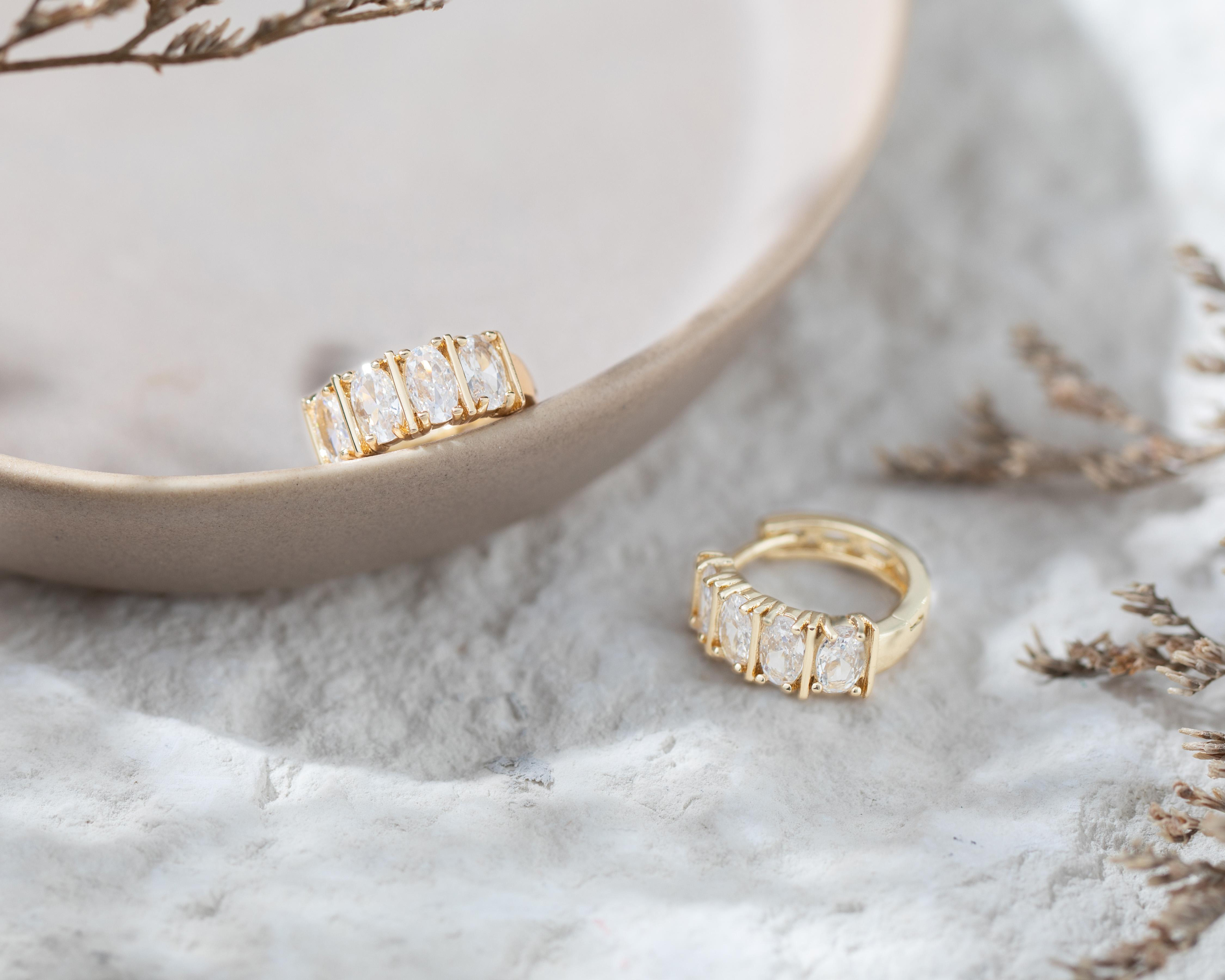 Foto 5 pulgar | Aretes de Chapa de Oro Plafer