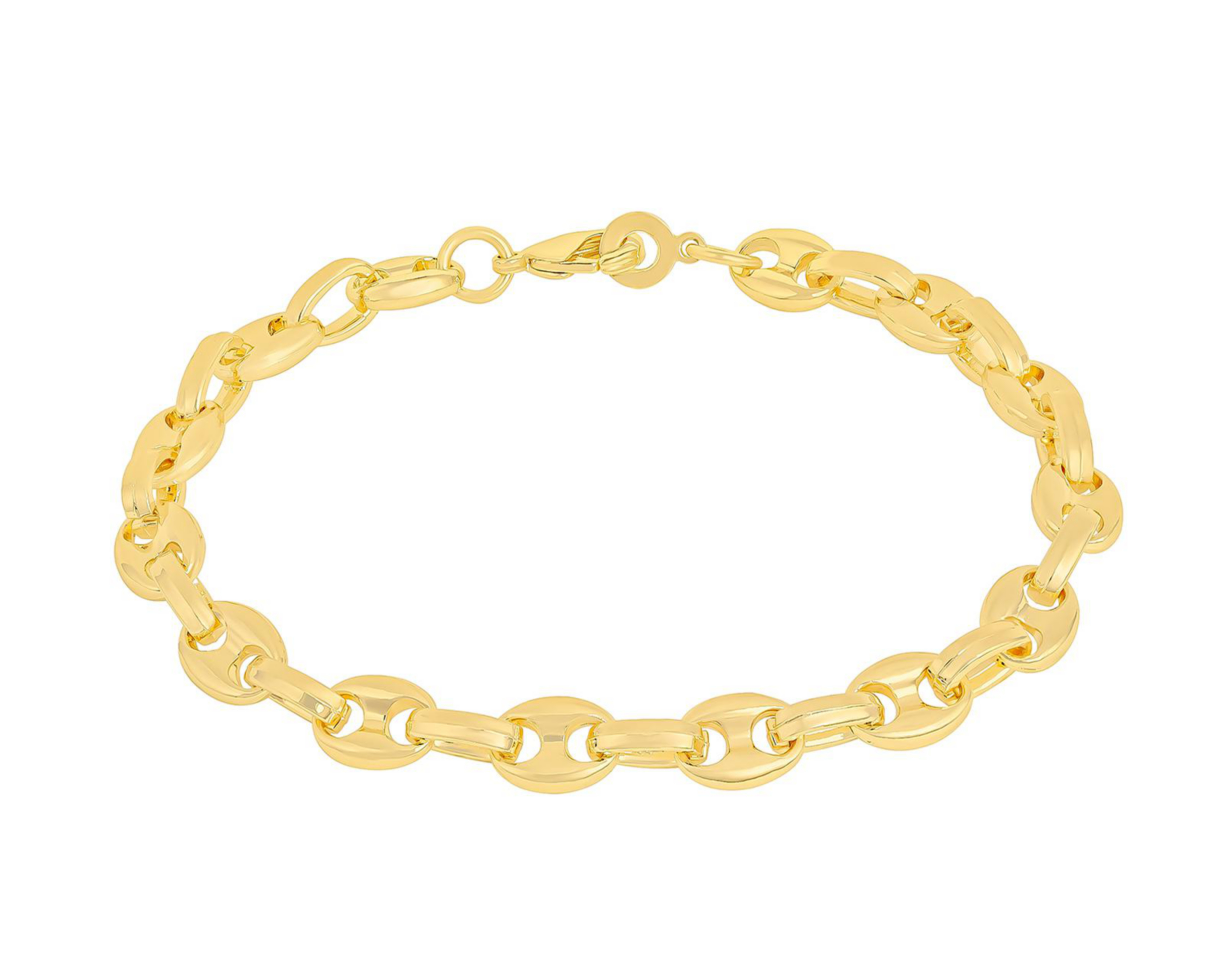 Foto 2 pulgar | Pulsera Chapa de Oro Plafer
