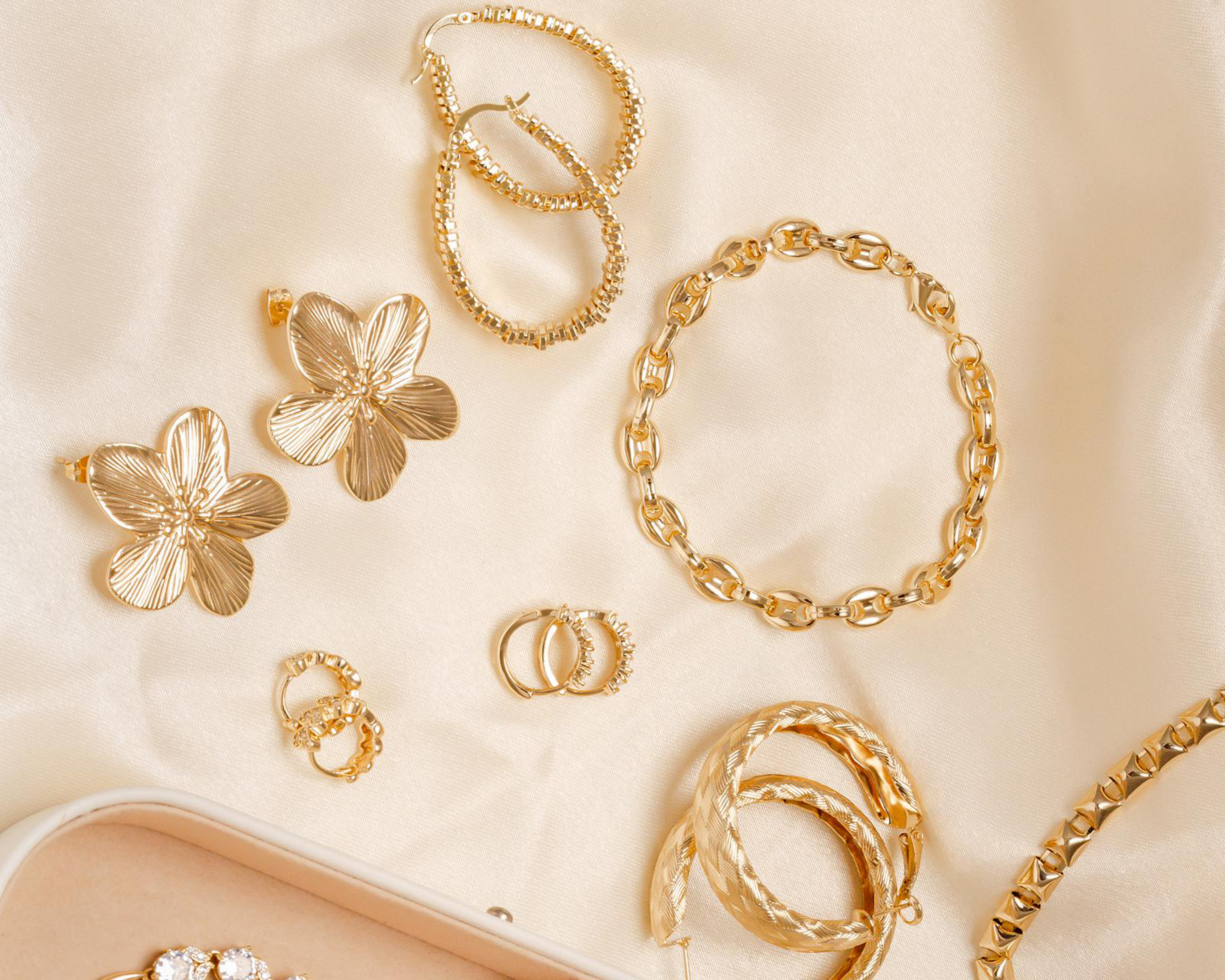 Foto 4 | Pulsera Chapa de Oro Plafer