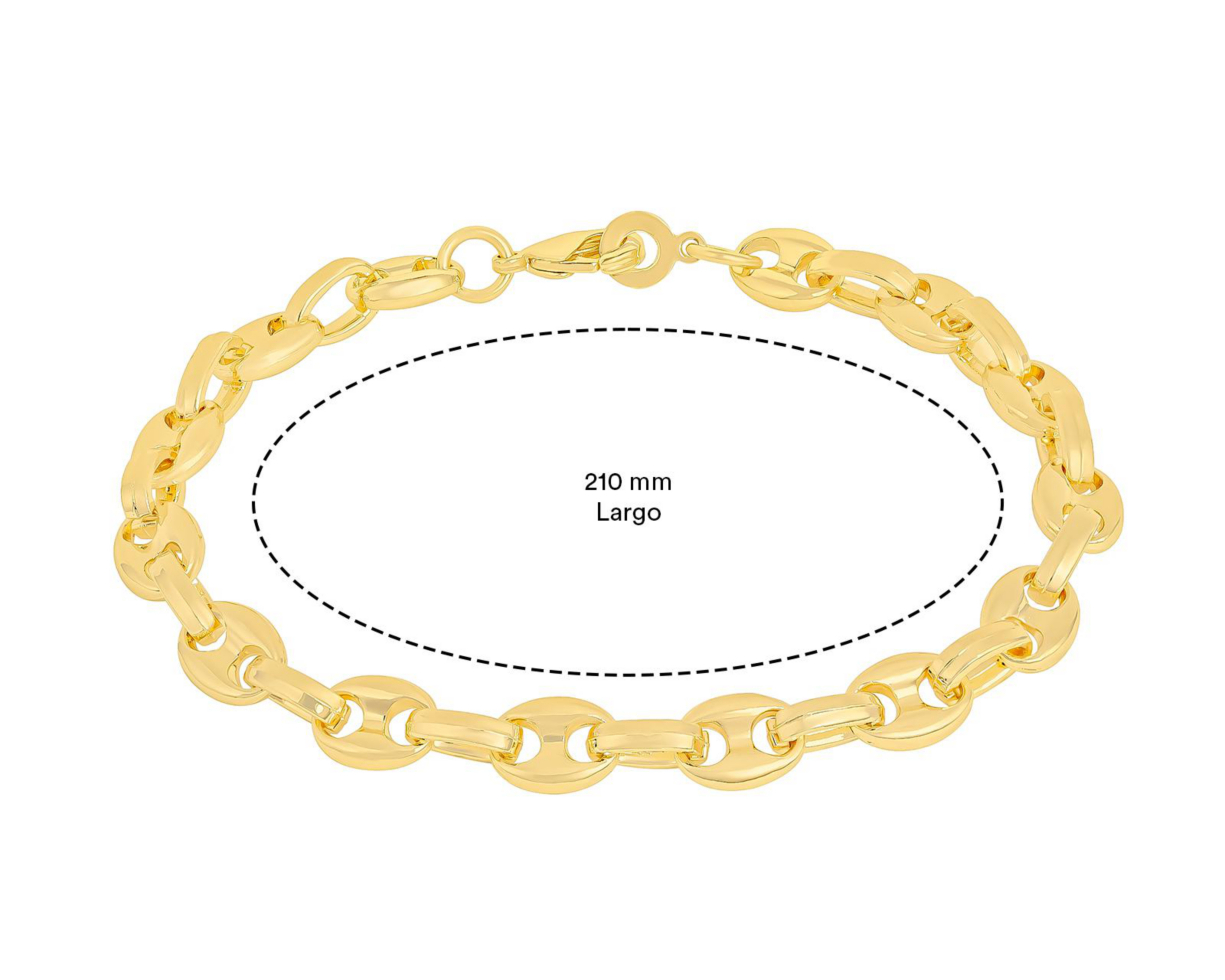 Foto 6 pulgar | Pulsera Chapa de Oro Plafer
