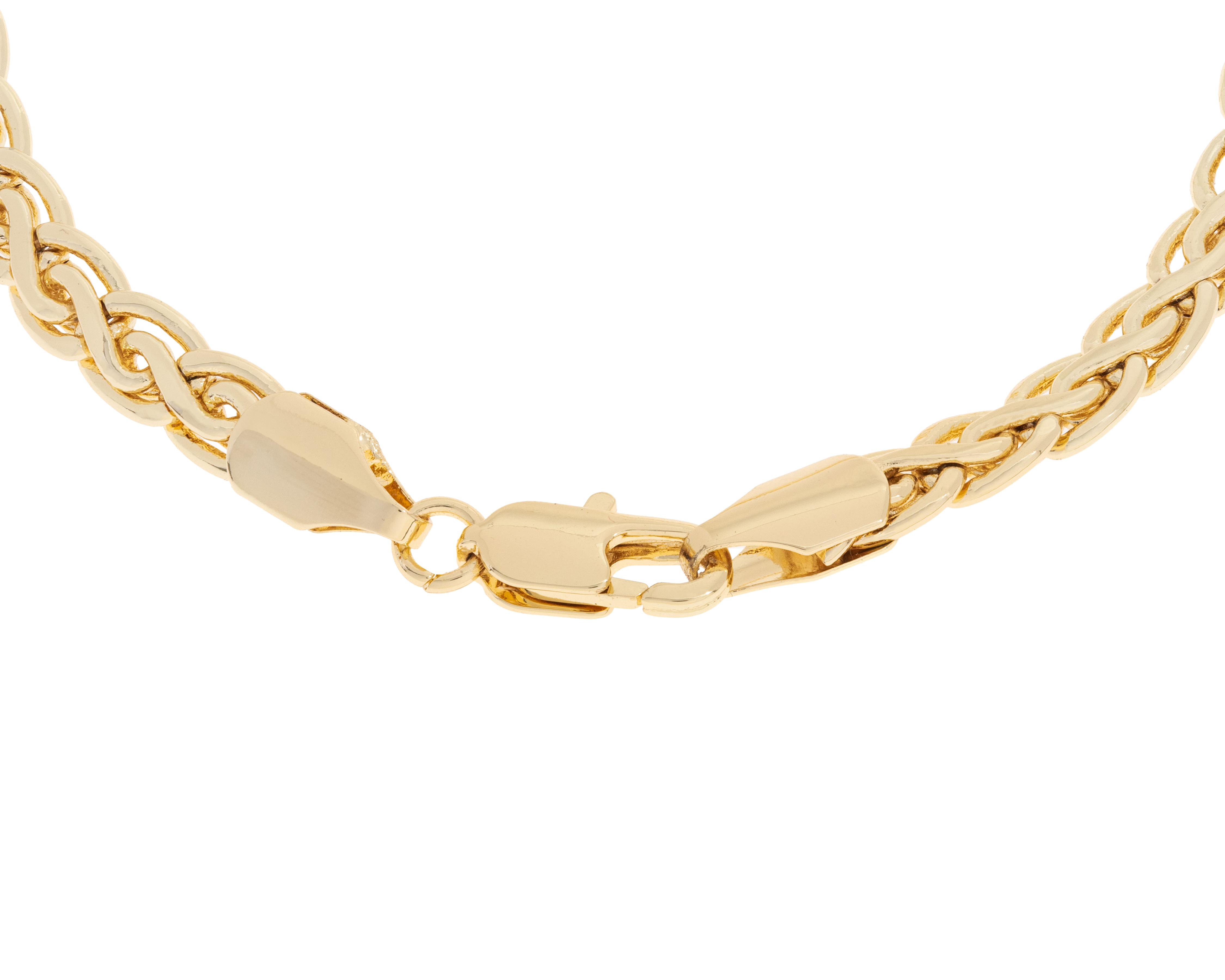 Foto 4 pulgar | Pulsera de Chapa de Oro Plafer