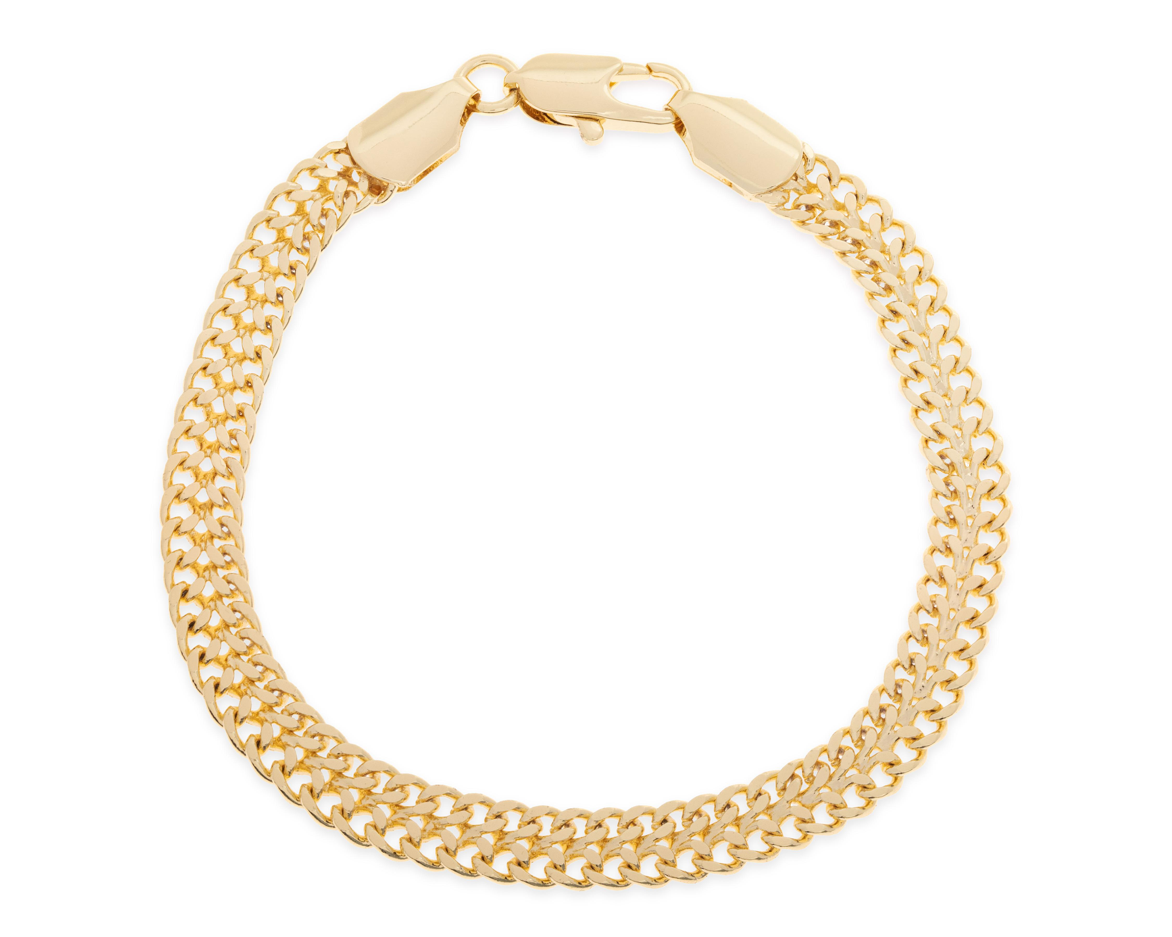 Foto 1 | Pulsera de Chapa de Oro Plafer