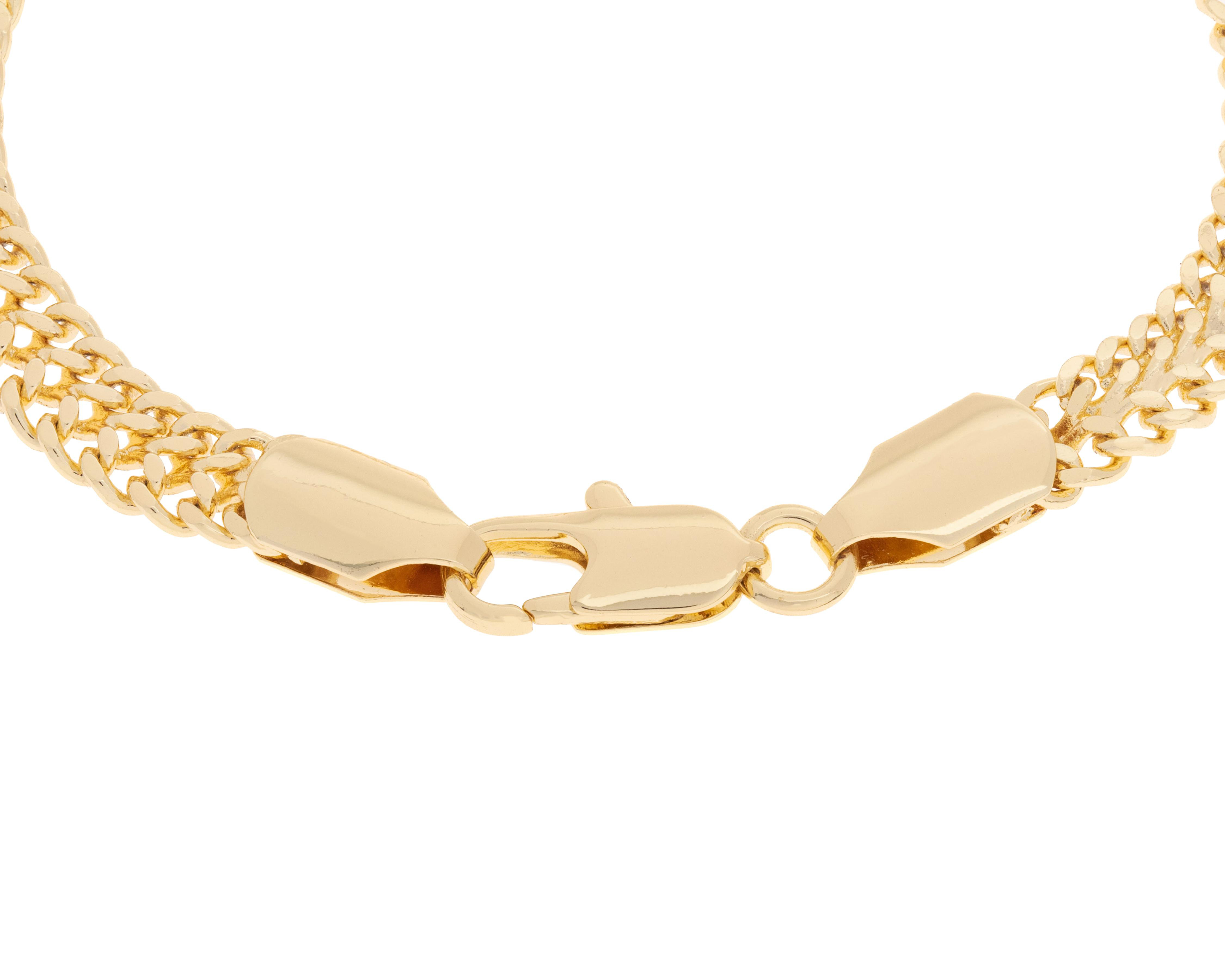 Foto 3 | Pulsera de Chapa de Oro Plafer