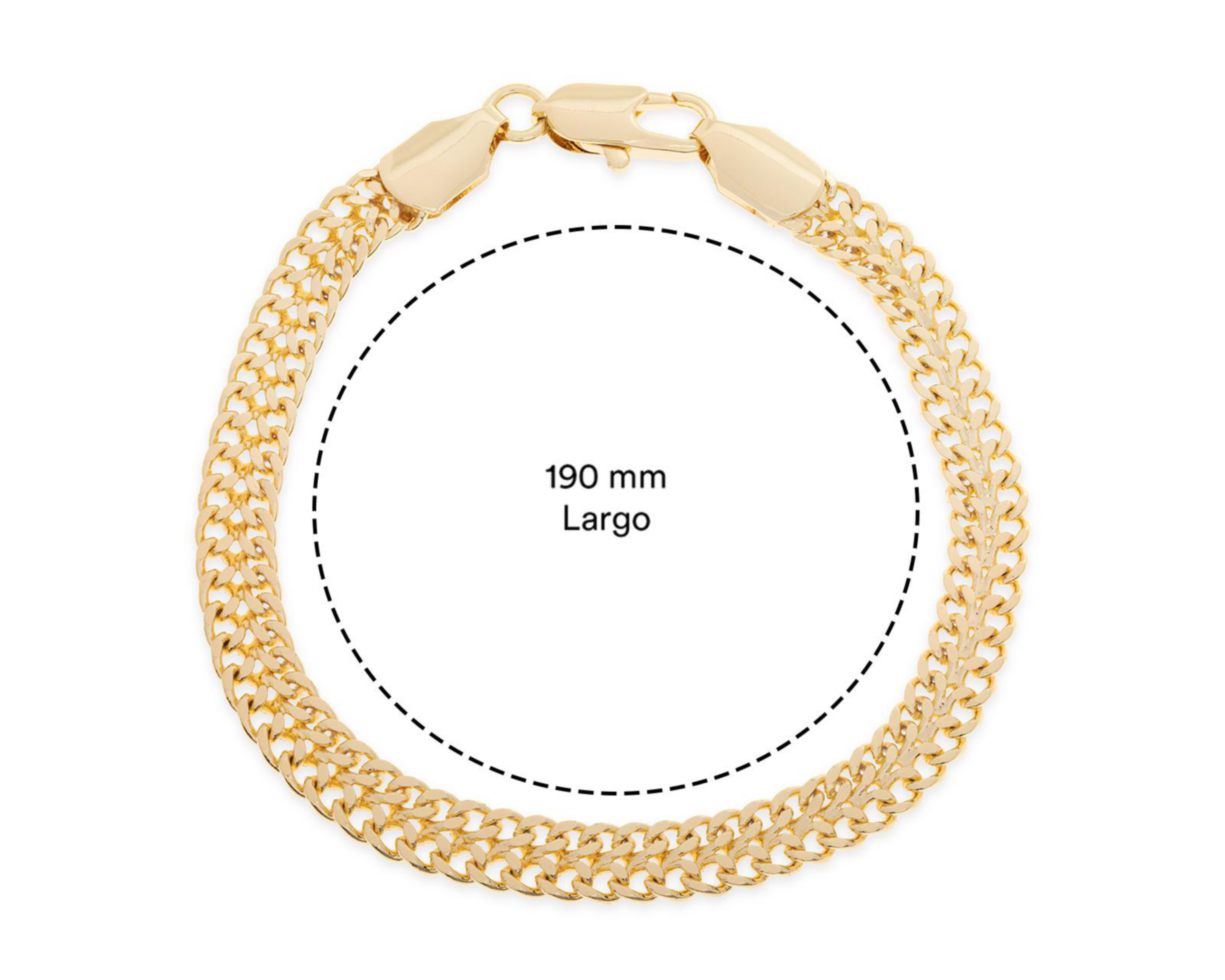 Foto 5 | Pulsera de Chapa de Oro Plafer