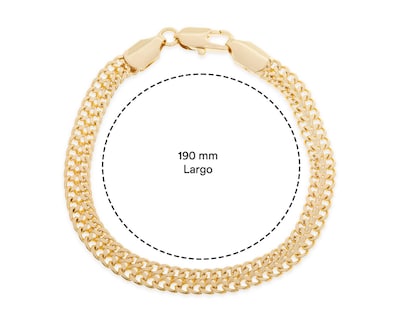 Foto 5 | Pulsera de Chapa de Oro Plafer
