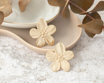 Foto 4 | Aretes de Chapa de Oro Plafer