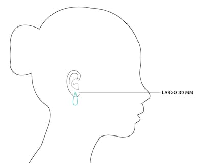 Foto 5 | Aretes de Chapa de Oro Plafer