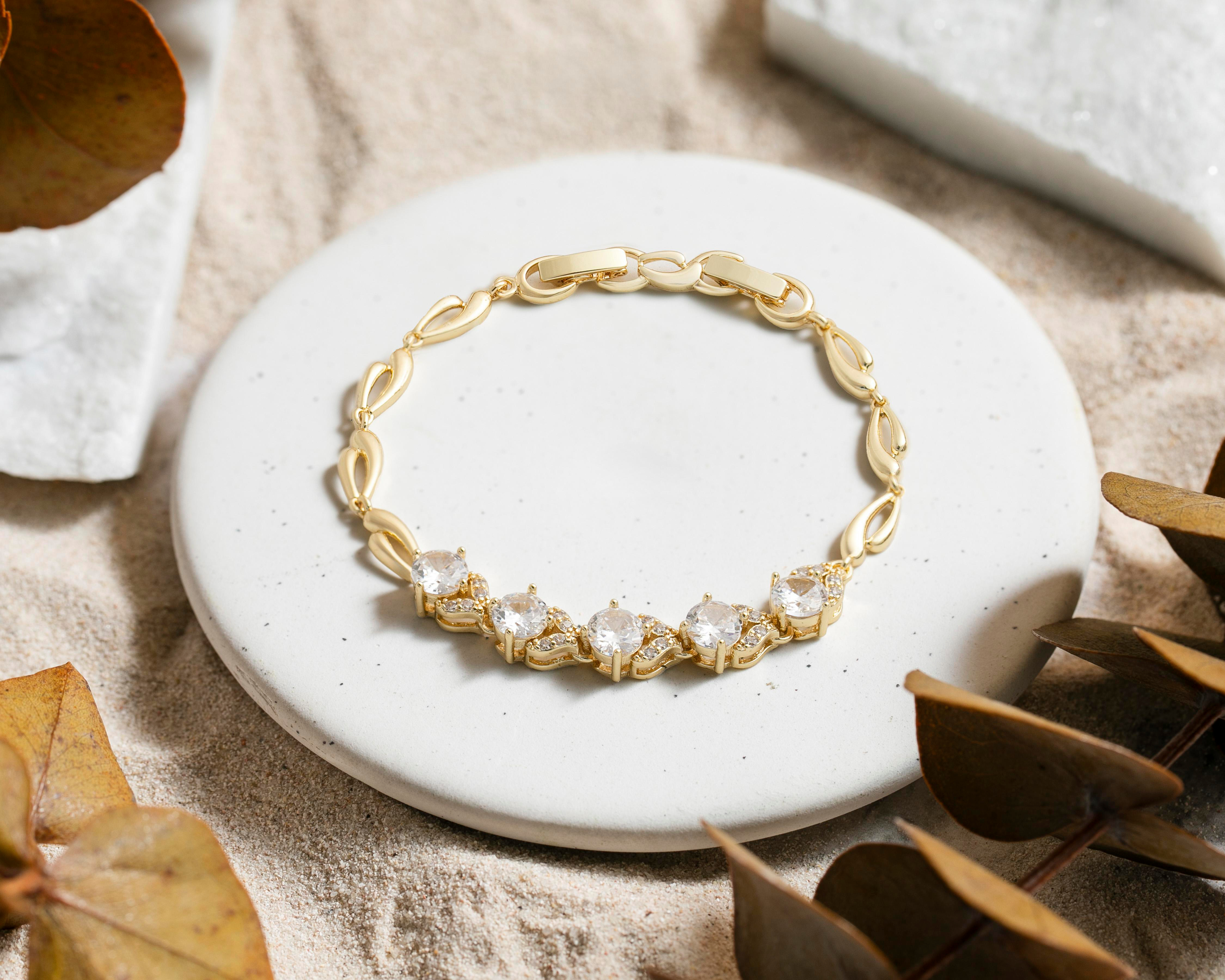 Foto 4 | Pulsera Chapa de Oro Plafer
