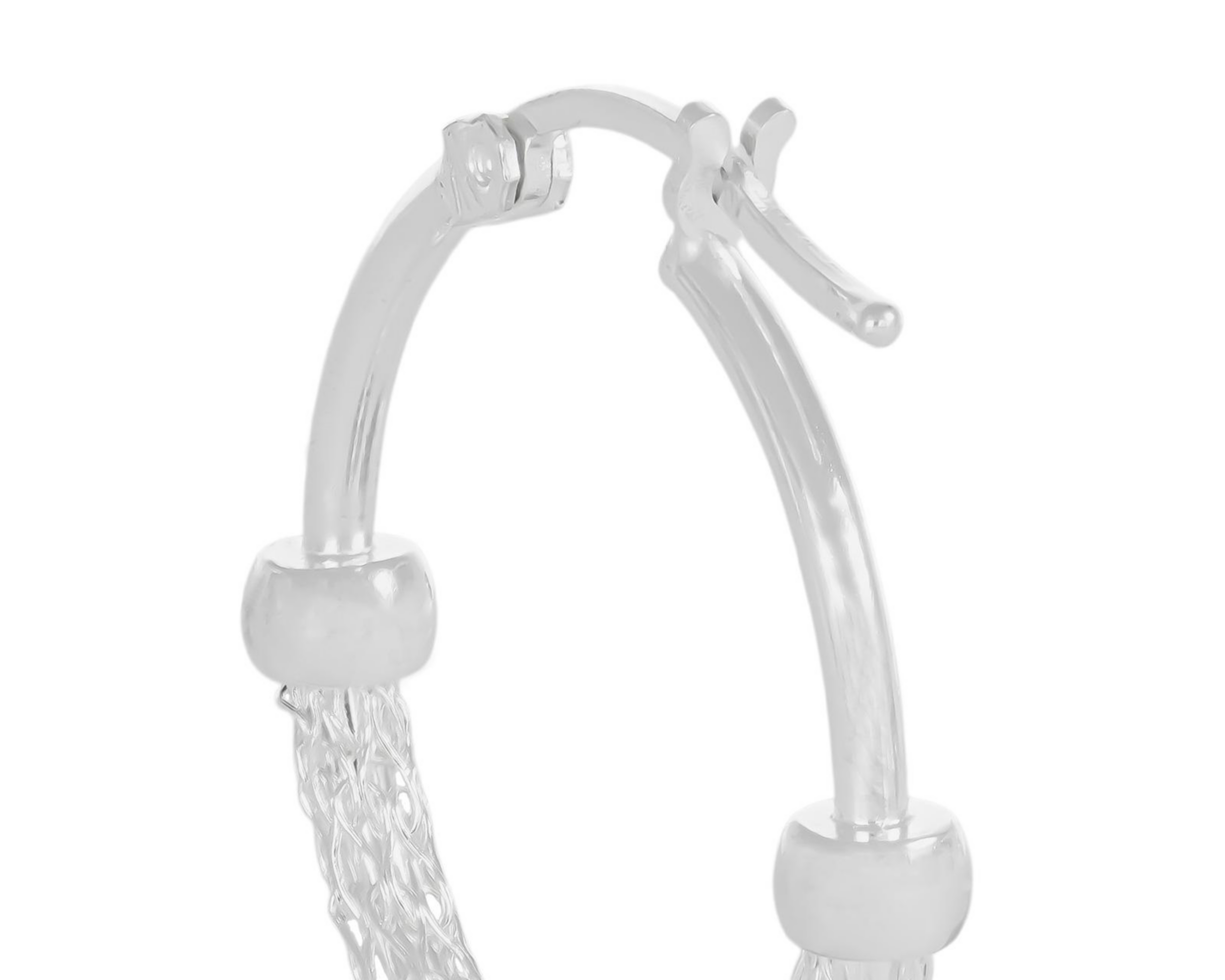 Foto 4 pulgar | Arracadas de Plata Sahara