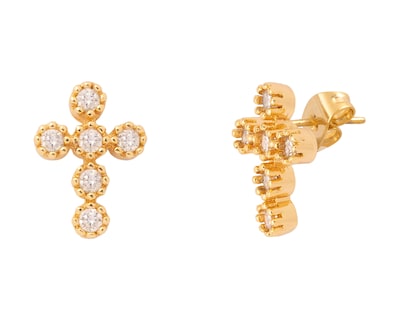 Foto 1 | Aretes Chapa de Oro Unlimited by OB